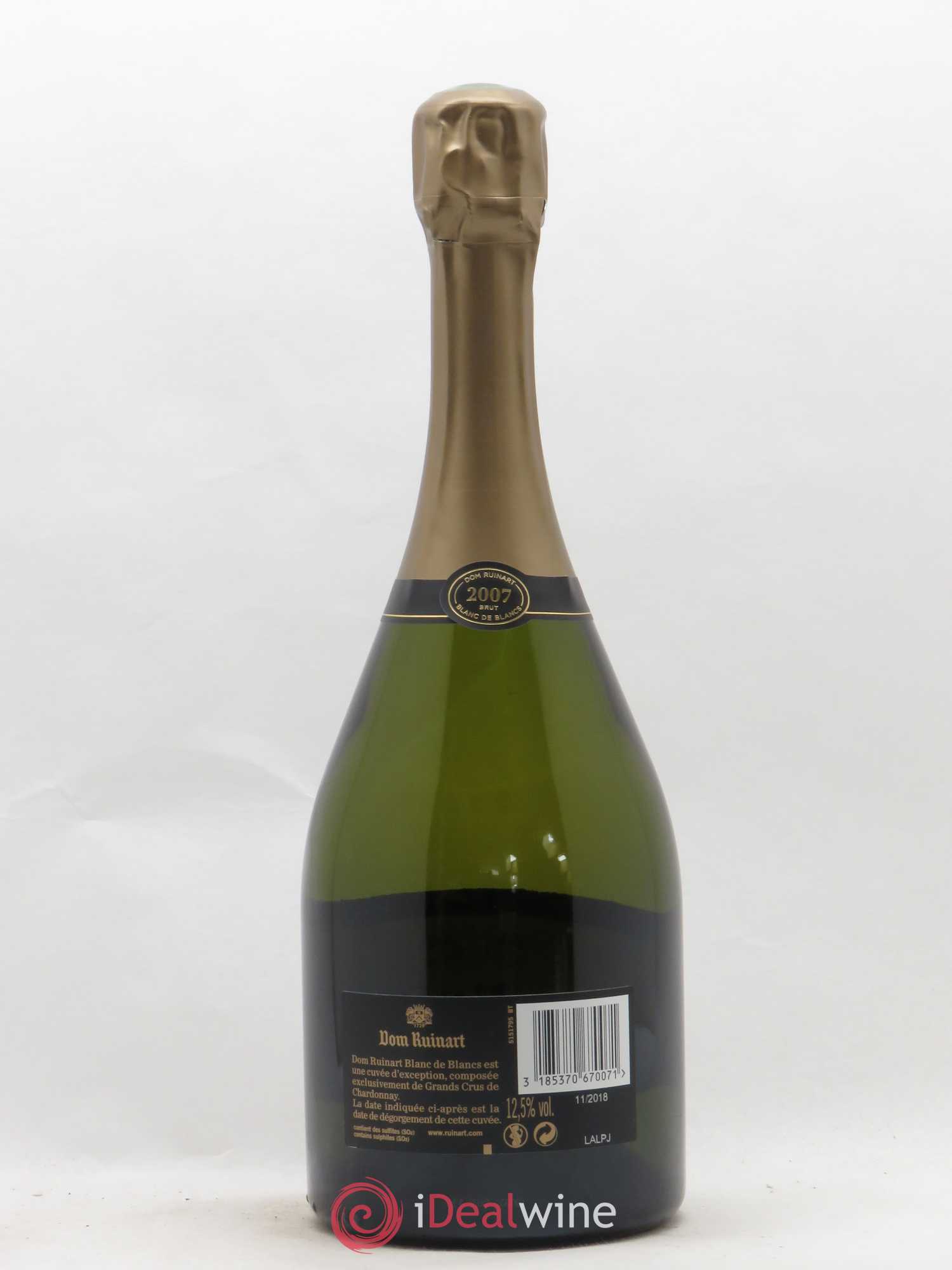 Dom Ruinart Brut Ruinart 2007 - Lot de 1 bouteille - 1