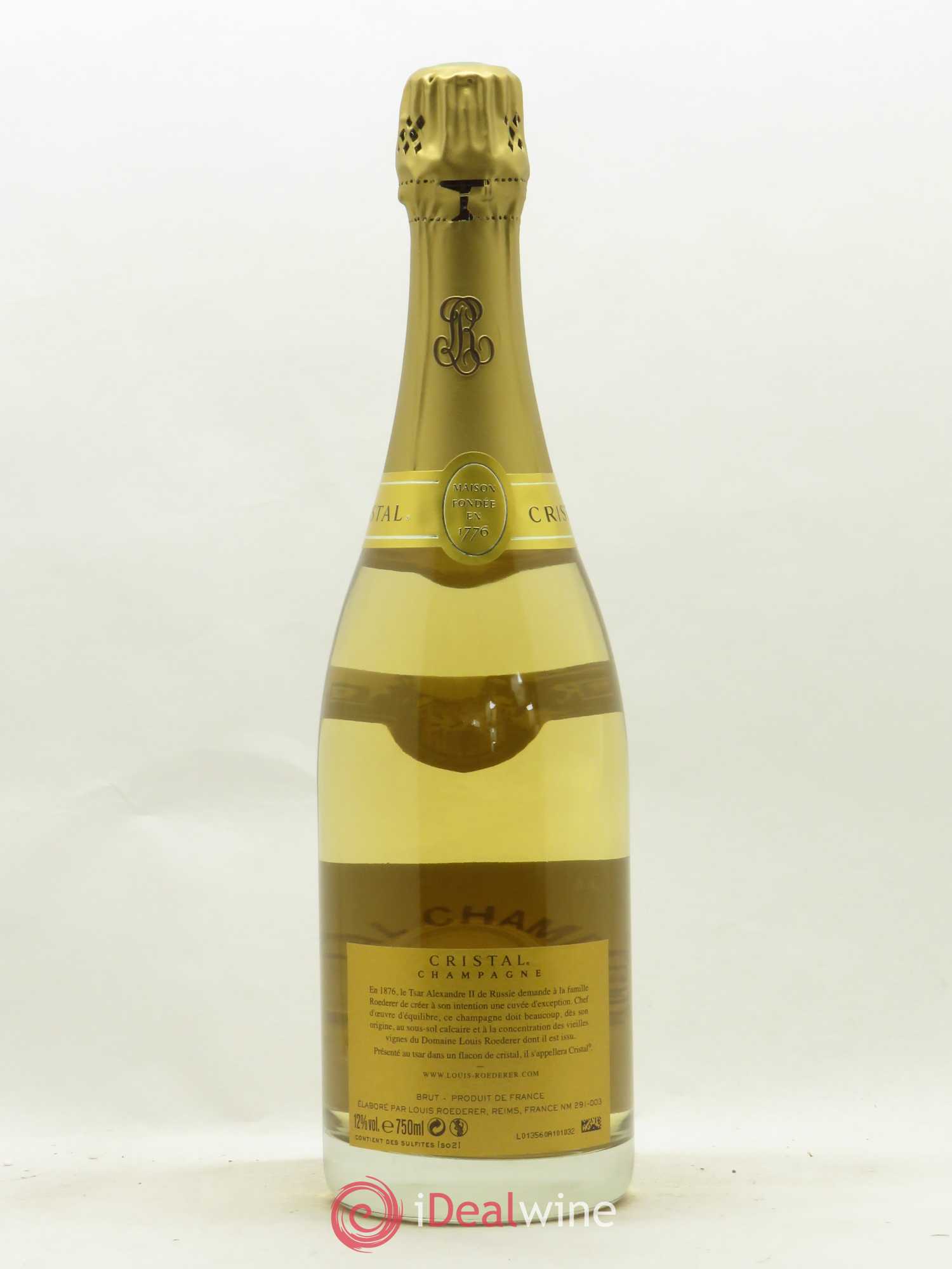 Cristal Louis Roederer 2012 - Lot de 1 bouteille - 1