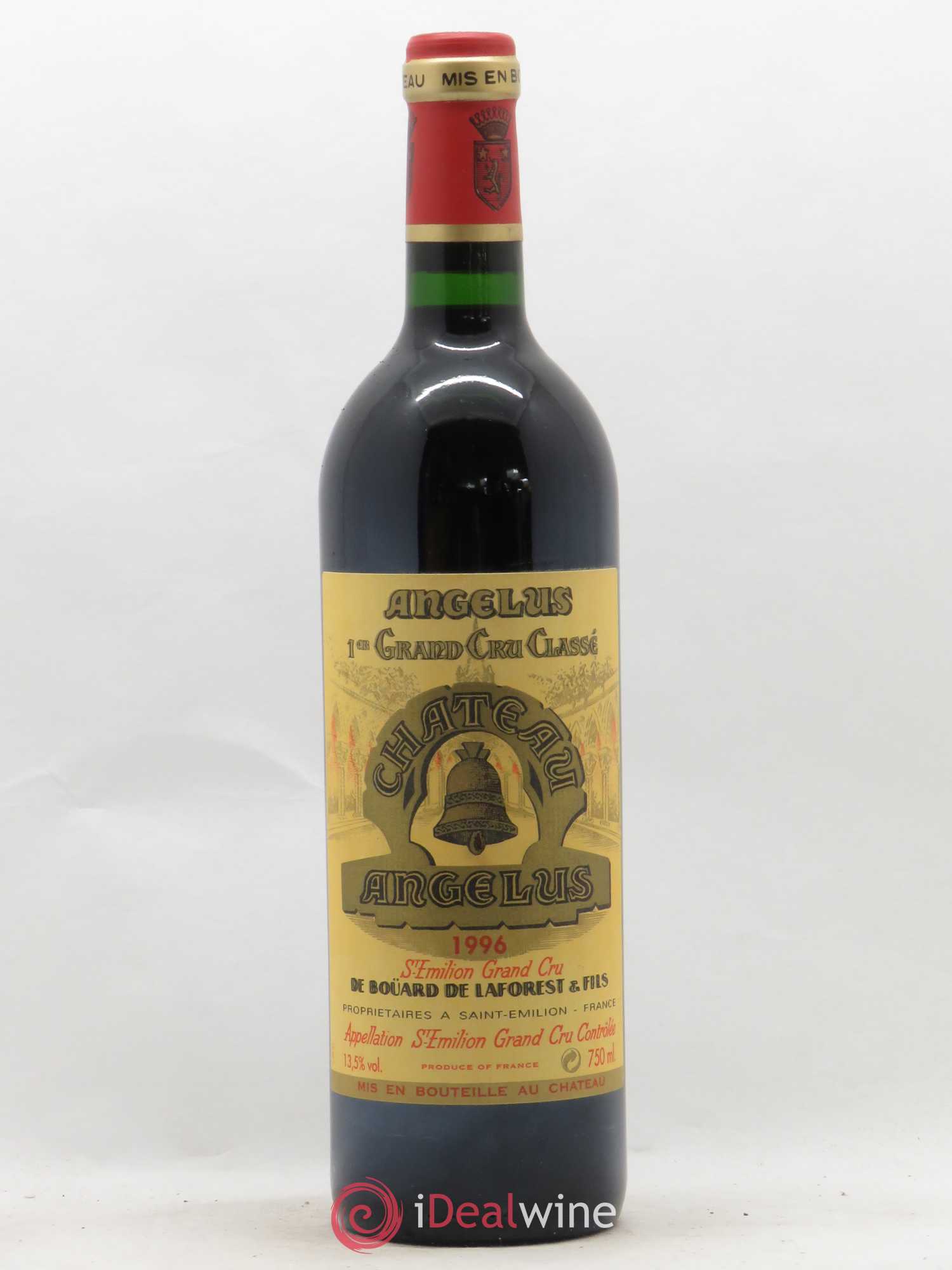 Château Angélus 1er Grand Cru Classé A 1996 - Lot de 1 bouteille - 0