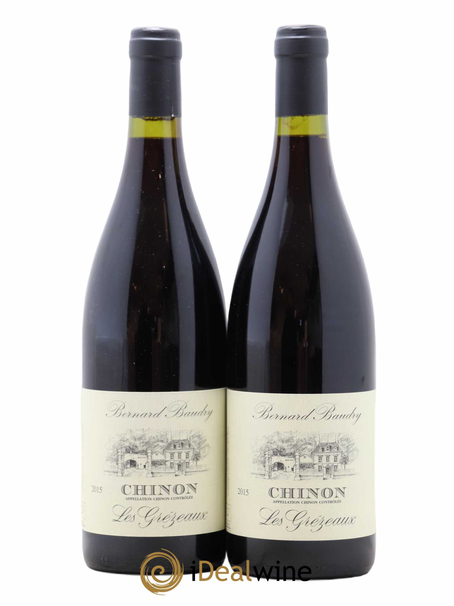 Chinon Les Grézeaux Bernard Baudry 2015 - Lot de 2 bouteilles - 0