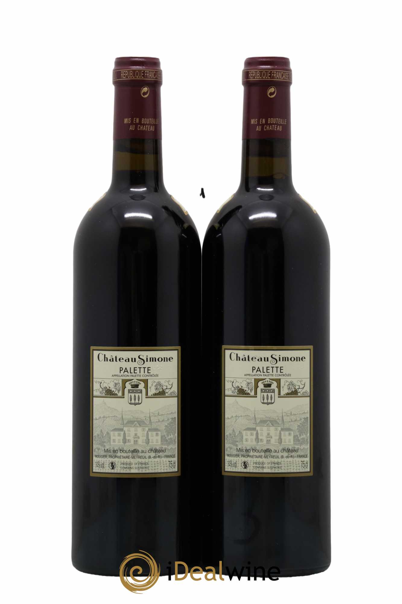 Palette Château Simone Famille Rougier 2015 - Lot de 2 bouteilles - 1