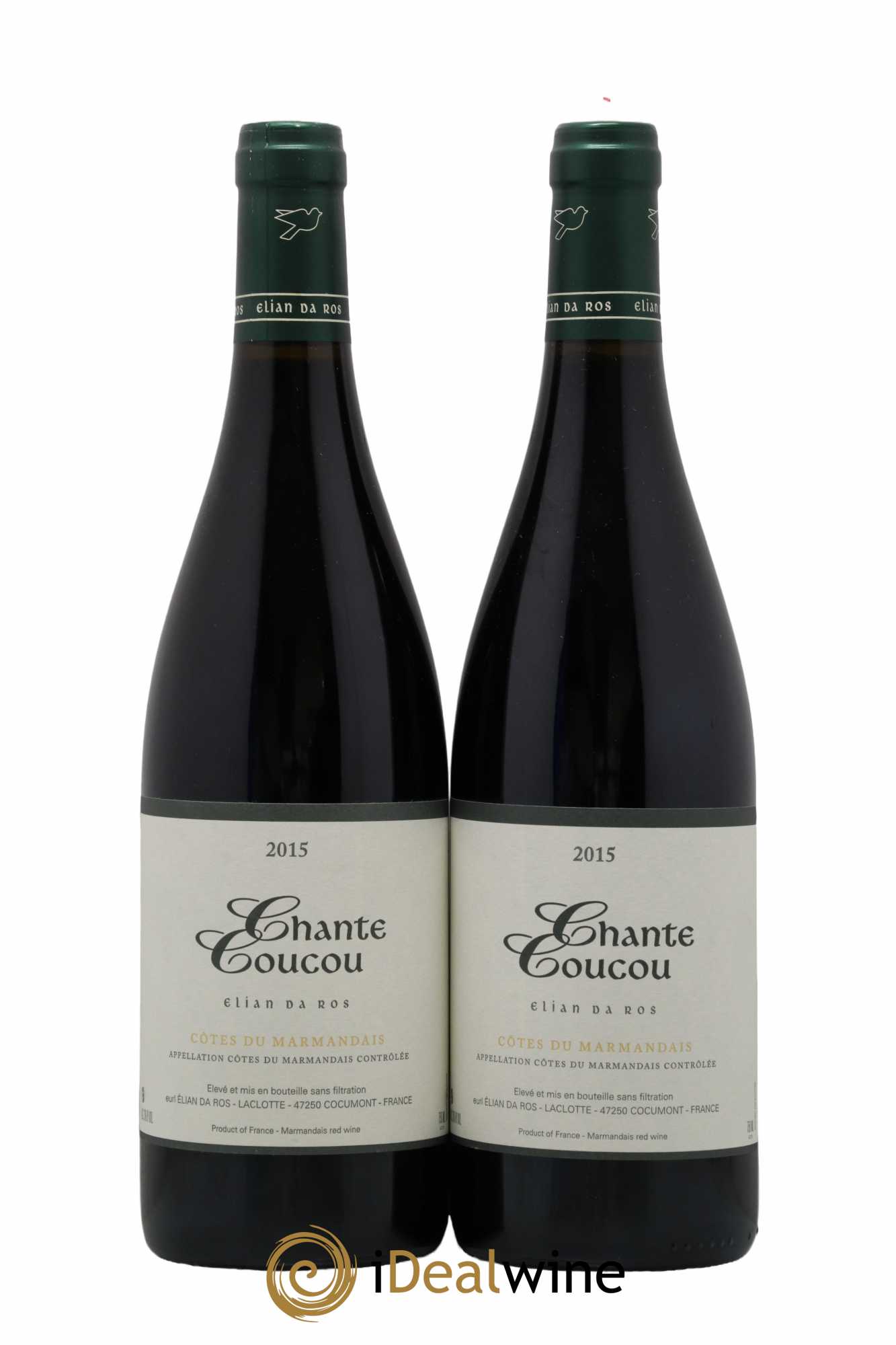 Côtes du Marmandais Chante Coucou Elian Da Ros (Domaine) 2015 - Lot de 2 bouteilles - 0