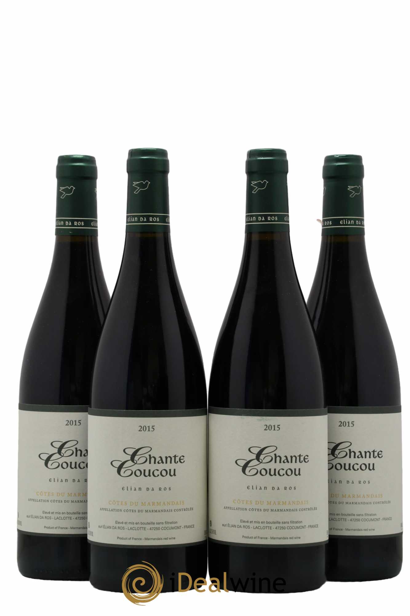 Côtes du Marmandais Chante Coucou Elian Da Ros (Domaine) 2015 - Lot de 4 bouteilles - 0