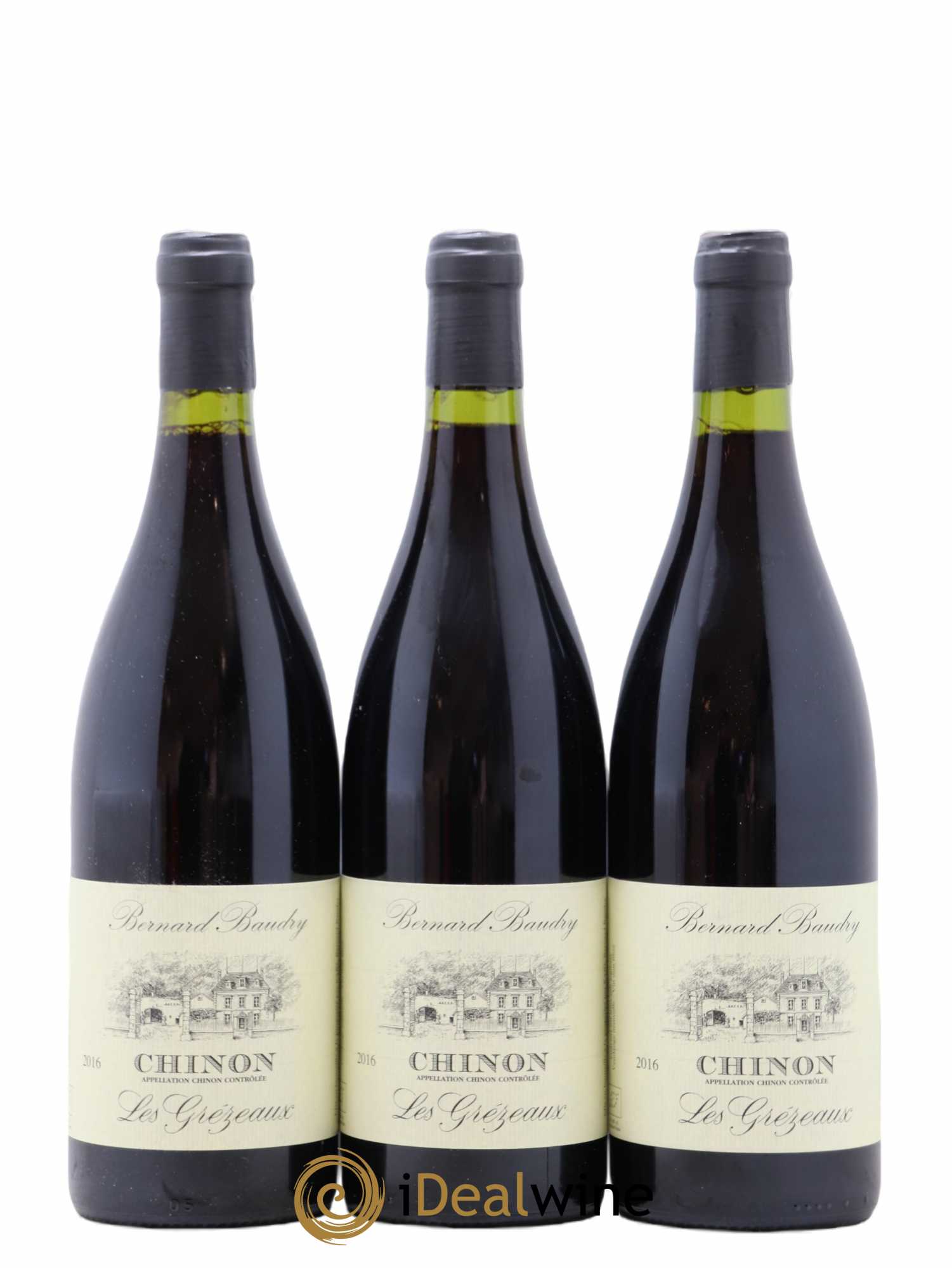 Chinon Les Grézeaux Bernard Baudry 2016 - Lot de 3 bouteilles - 0