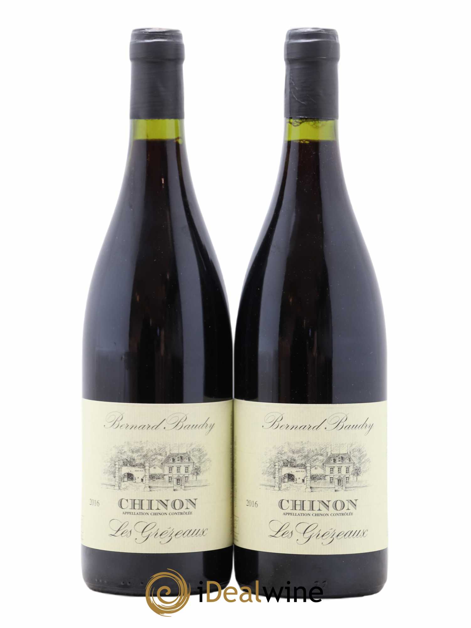 Chinon Les Grézeaux Bernard Baudry 2016 - Lot de 2 bouteilles - 0