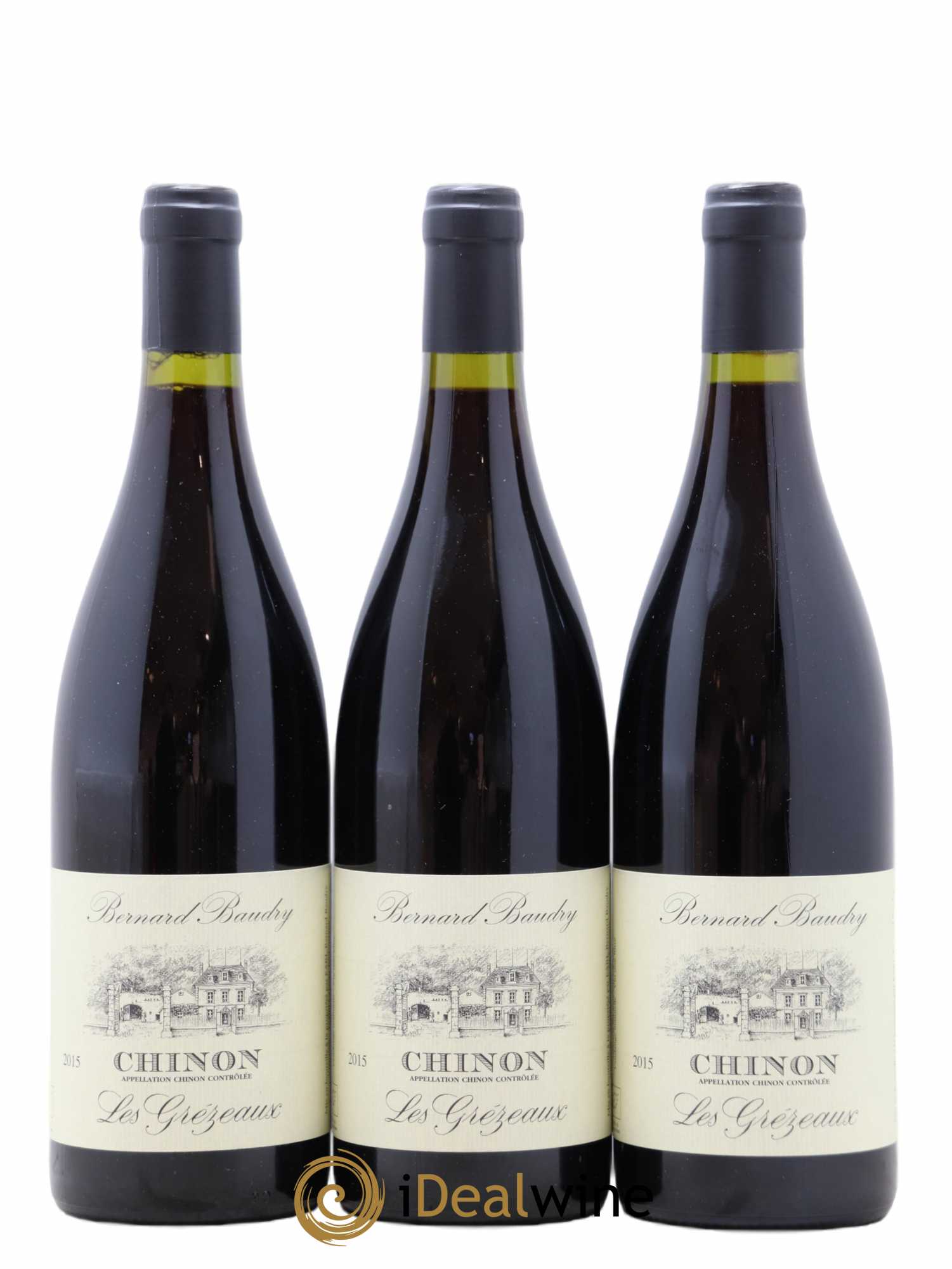 Chinon Les Grézeaux Bernard Baudry 2015 - Lot de 3 bouteilles - 0