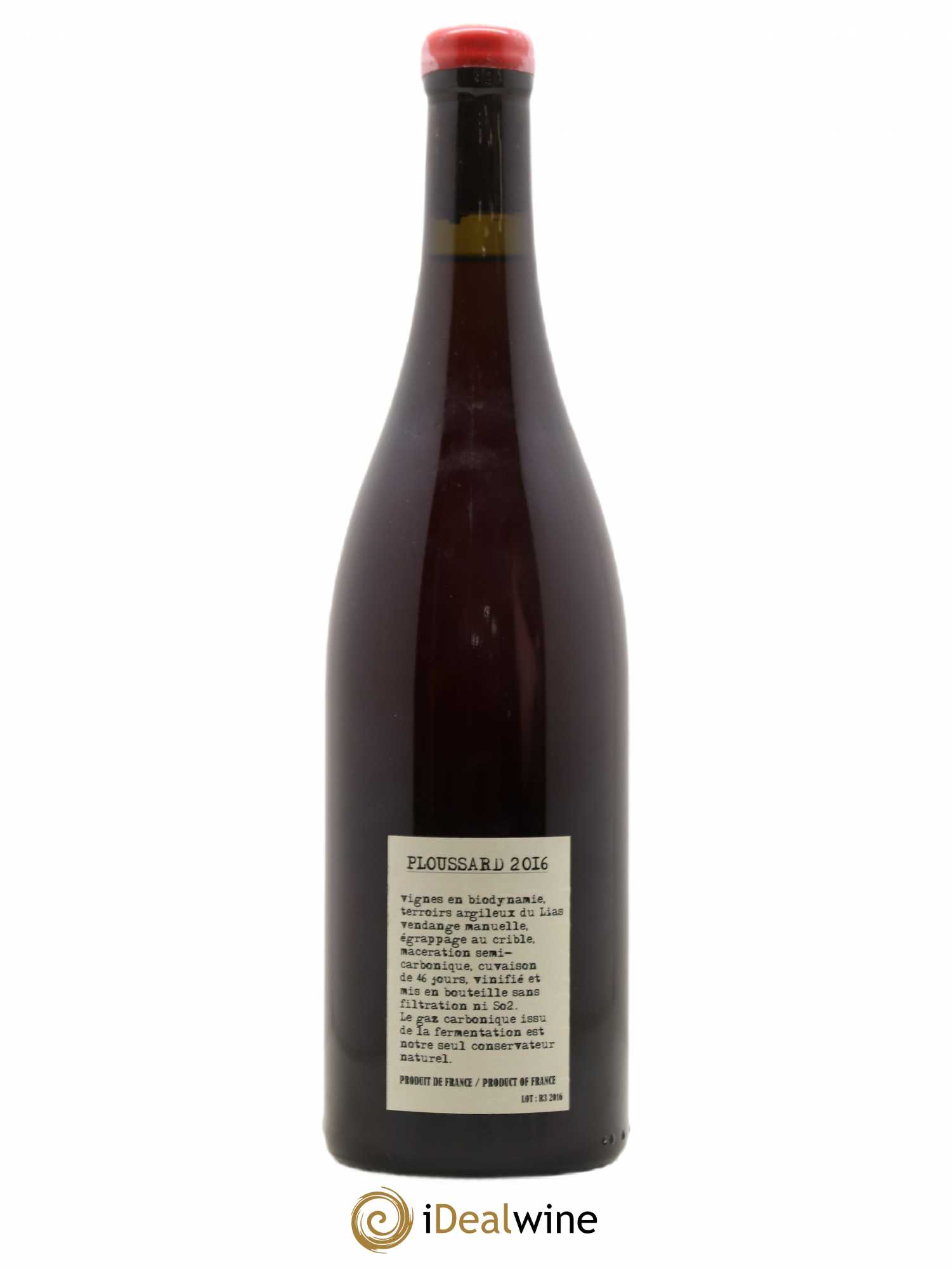 Arbois Ploussard Adeline Houillon & Renaud Bruyère 2016 - Lot de 1 bouteille - 1