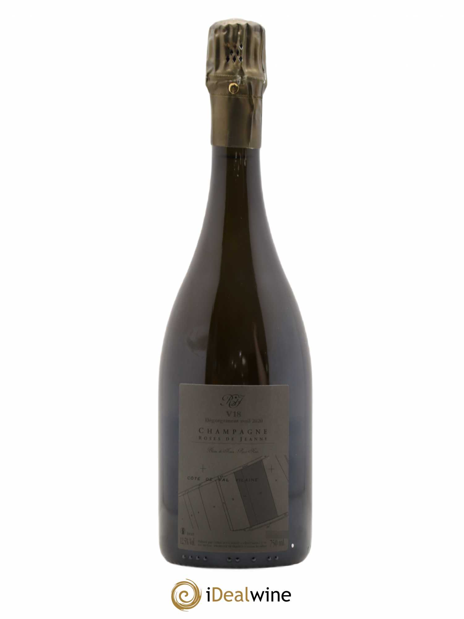 Roses de Jeanne Côte de Val Vilaine Blanc de Noirs Cédric Bouchard 2018 - Lot de 1 bouteille - 1