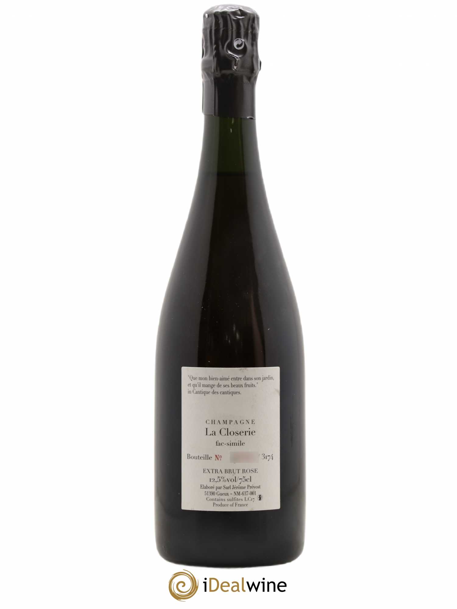 Champagne Fac-Simile LC 17 La Closerie - Posten von 1 Flasche - 1