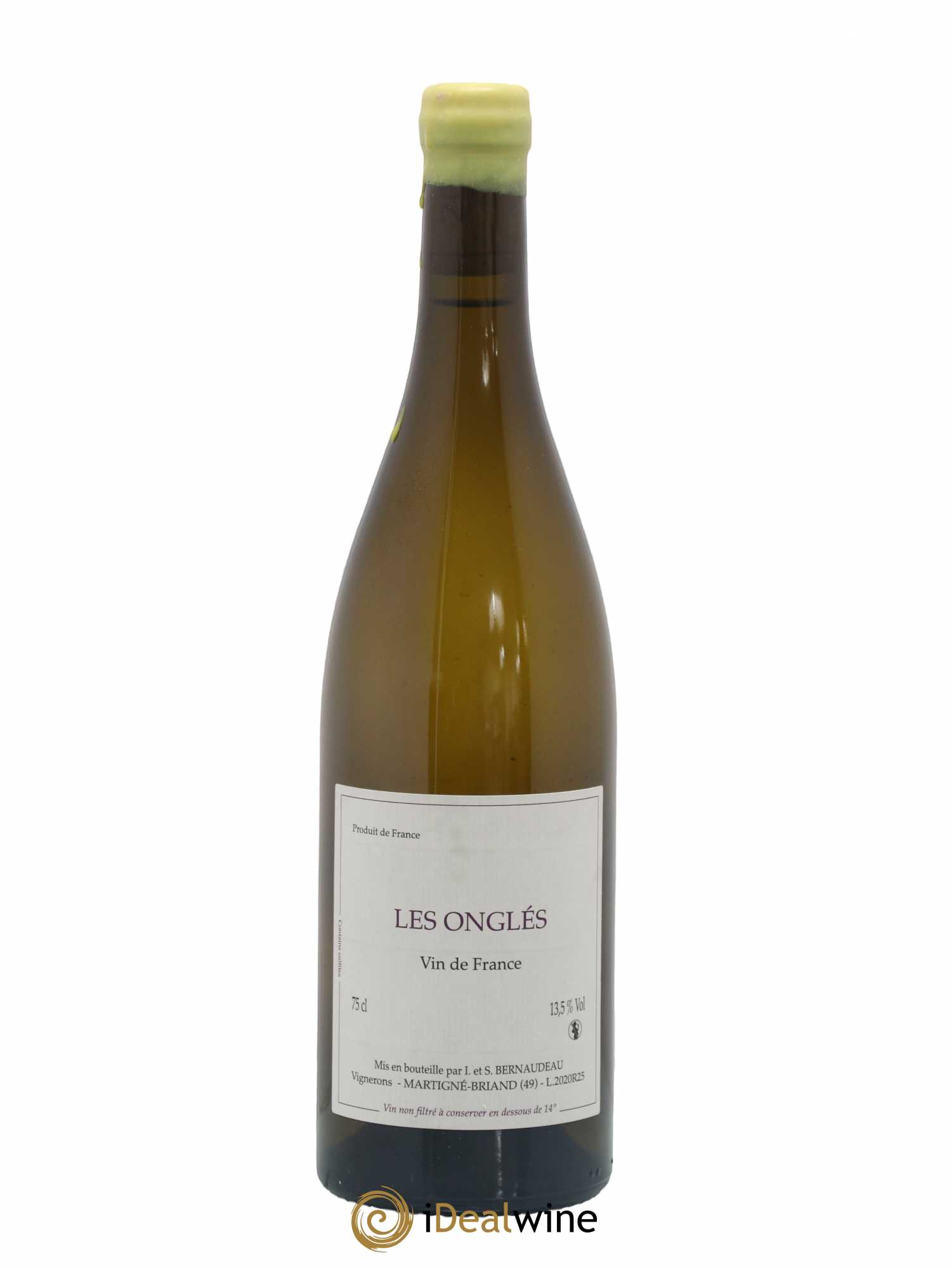 Vin de France Les Onglés Stéphane Bernaudeau 2020 - Lot de 1 bouteille - 0