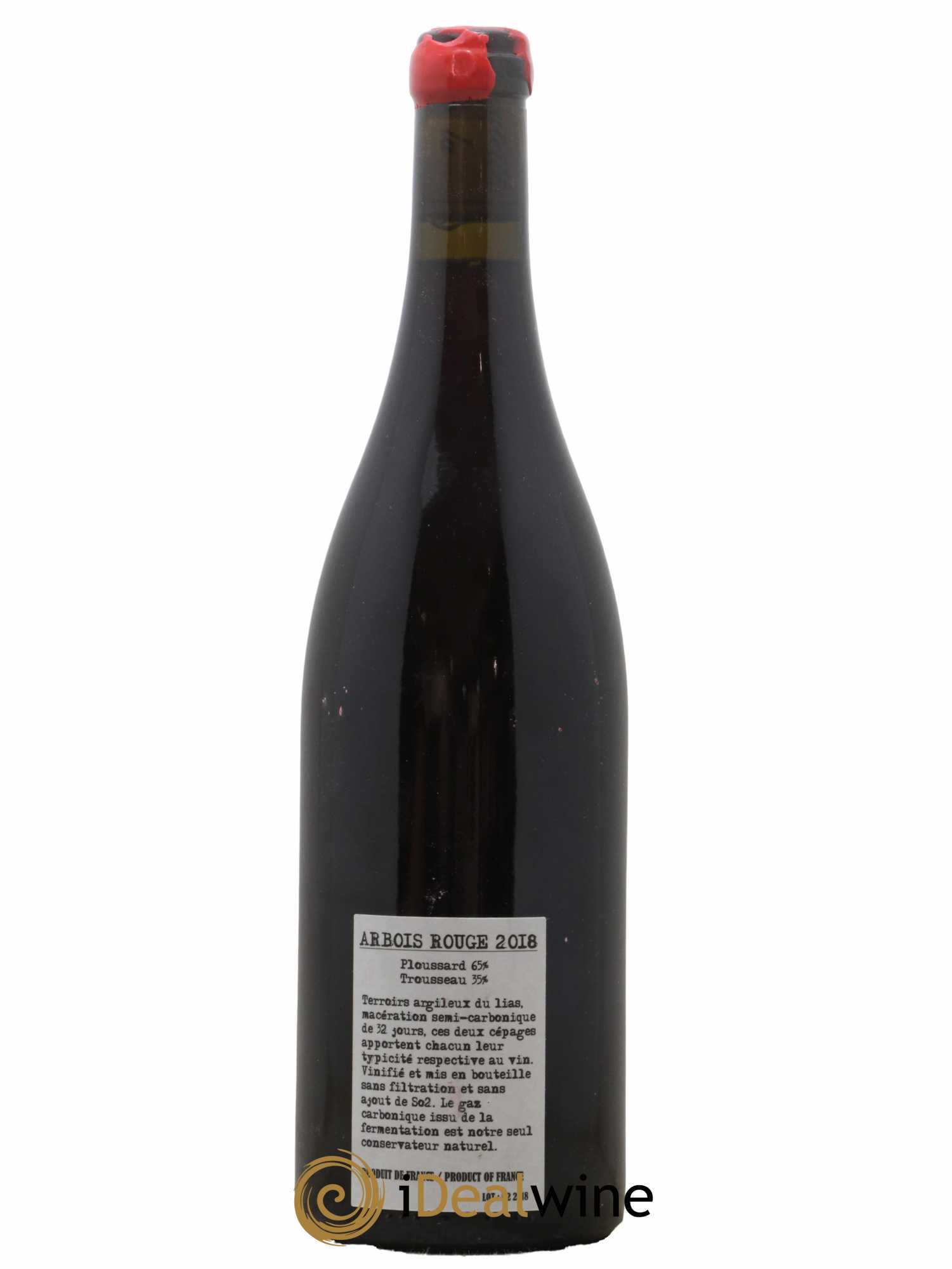 Arbois Ploussard Trousseau Adeline Houillon & Renaud Bruyère 2018 - Lot de 1 bouteille - 1