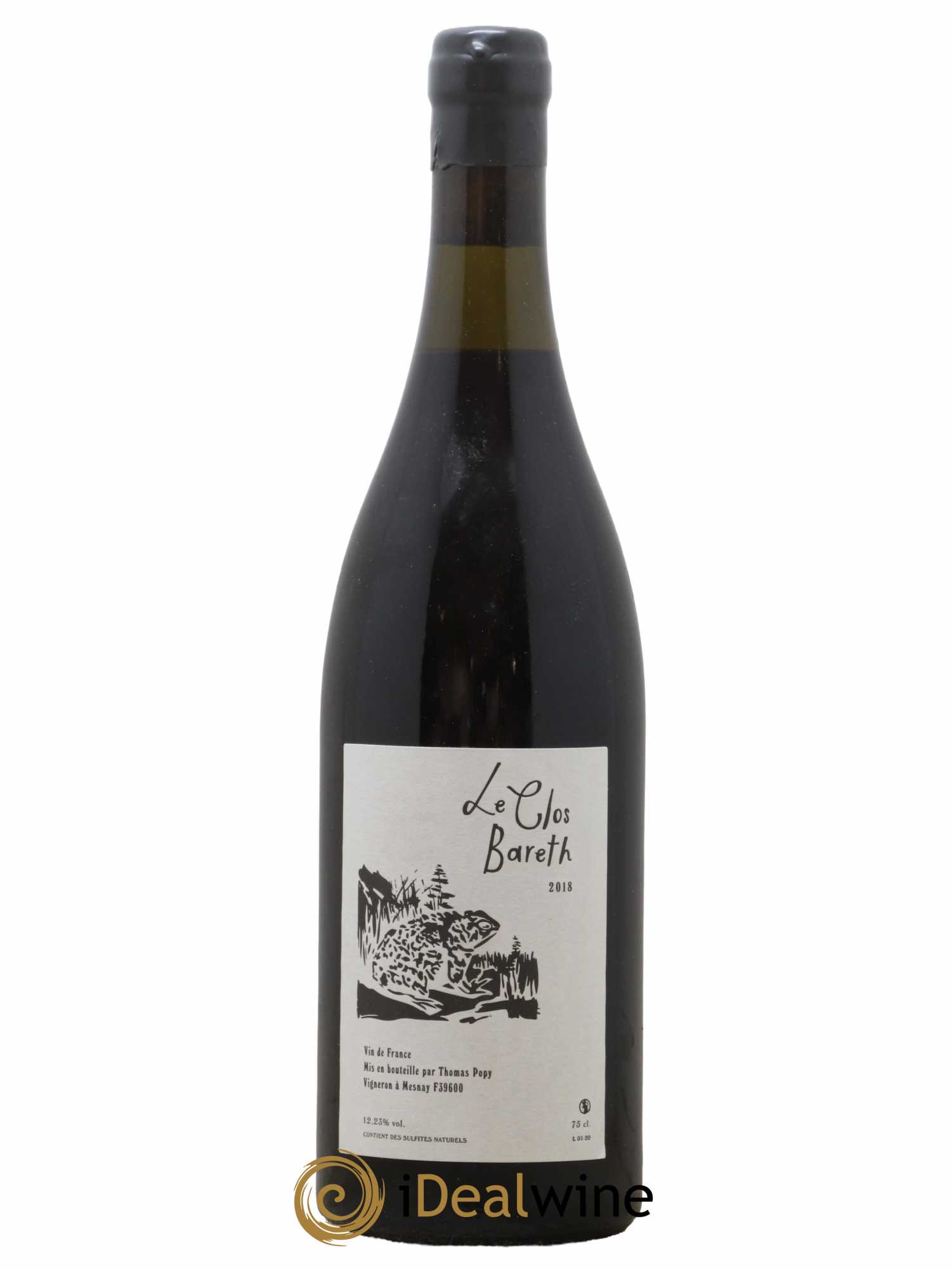 Vin de France Clos Bareth Thomas Popy 2018 - Lot de 1 bouteille - 0