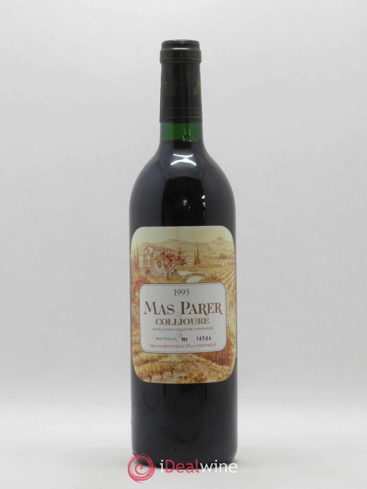 Collioure Mas Parer Cellier des Templiers (sans prix de réserve) 1995 - Posten von 1 Flasche - 0