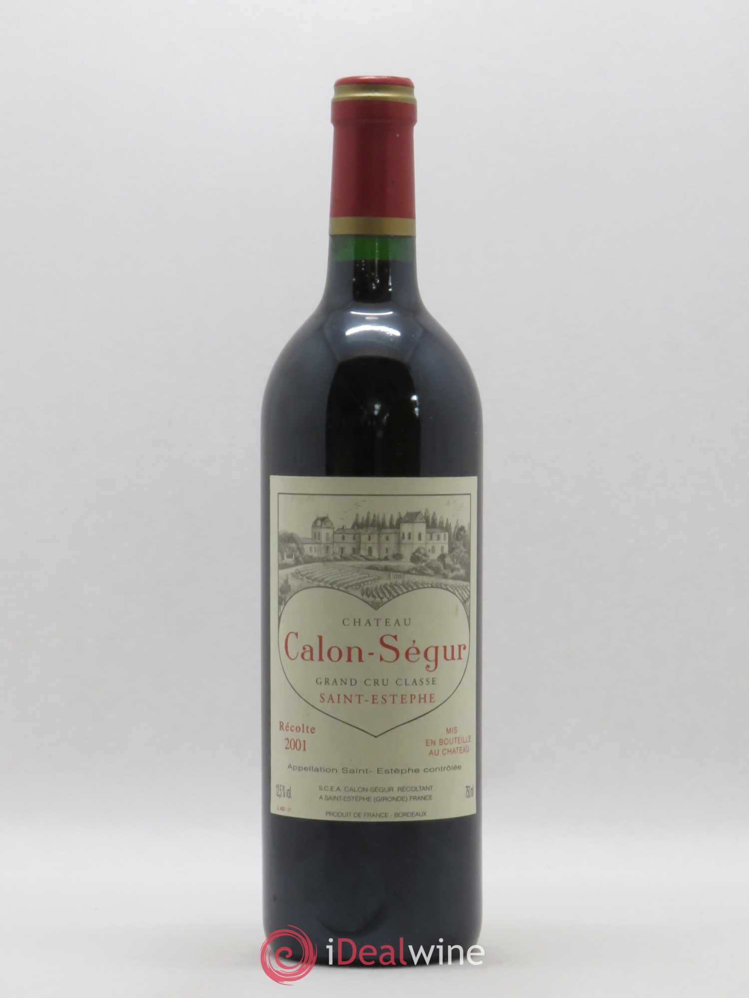 Château Calon Ségur 3ème Grand Cru Classé 2001 - Lot de 1 bouteille - 0