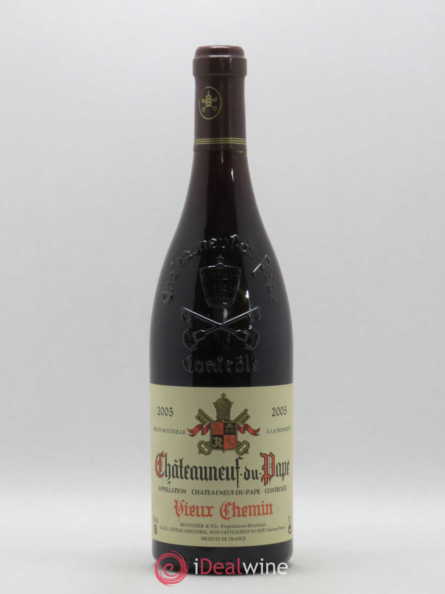 Châteauneuf-du-Pape Vieux Chemin Château Fargueirol Révoltier et Fils 2005 - Posten von 1 Flasche - 0