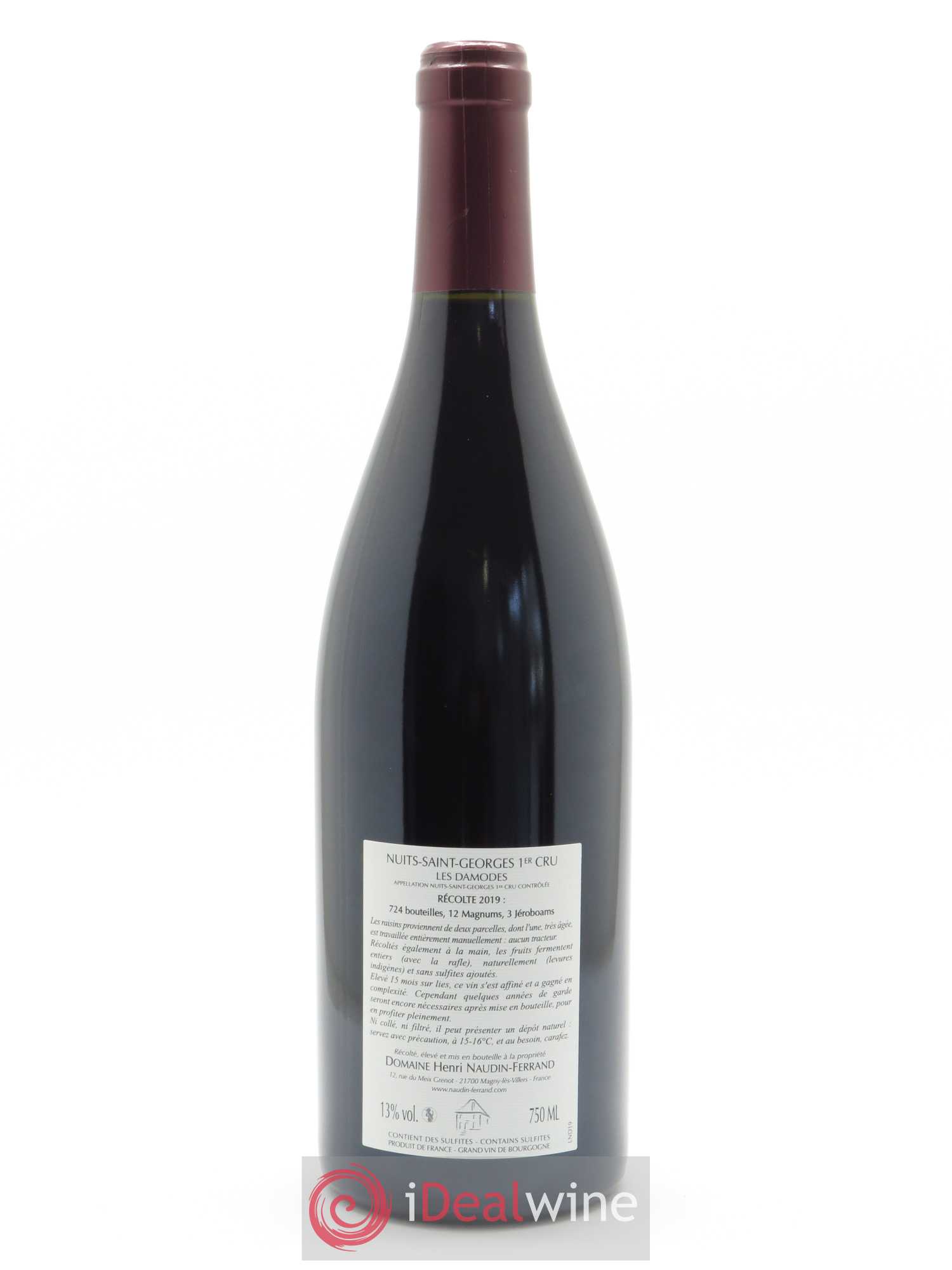 Nuits-Saint-Georges 1er Cru Les Damodes Naudin-Ferrand (Domaine) 2019 - Lot de 1 bouteille - 1