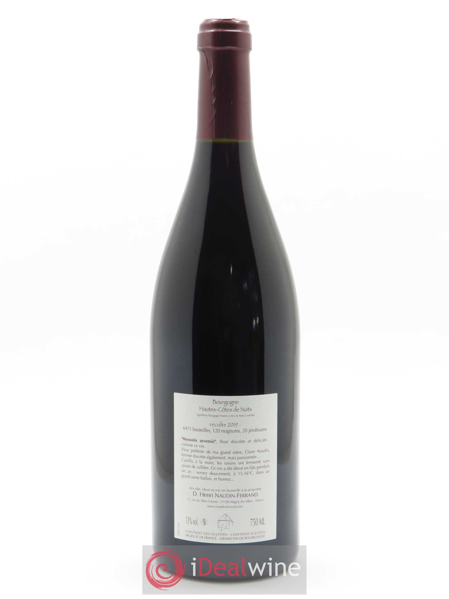 Hautes-Côtes de Nuits Myosotis Arvensis Naudin-Ferrand (Domaine) 2019 - Lot de 1 bouteille - 1