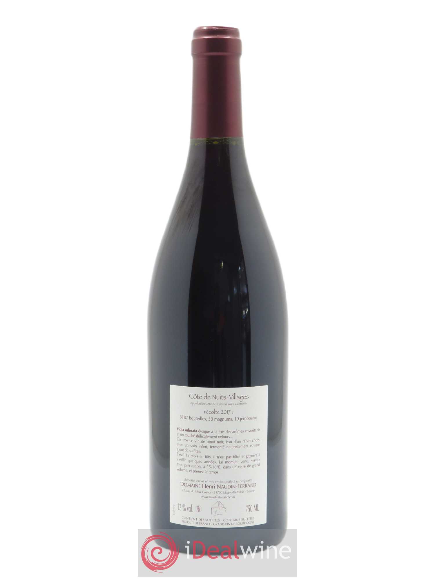 Côte de Nuits-Villages Viola Odorata Naudin-Ferrand (Domaine) 2017 - Lot de 1 bouteille - 1