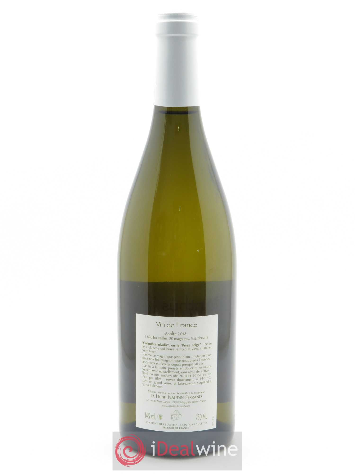 Vin de France Galanthus Nivalis Naudin-Ferrand (Domaine) 2018 - Lot de 1 bouteille - 1