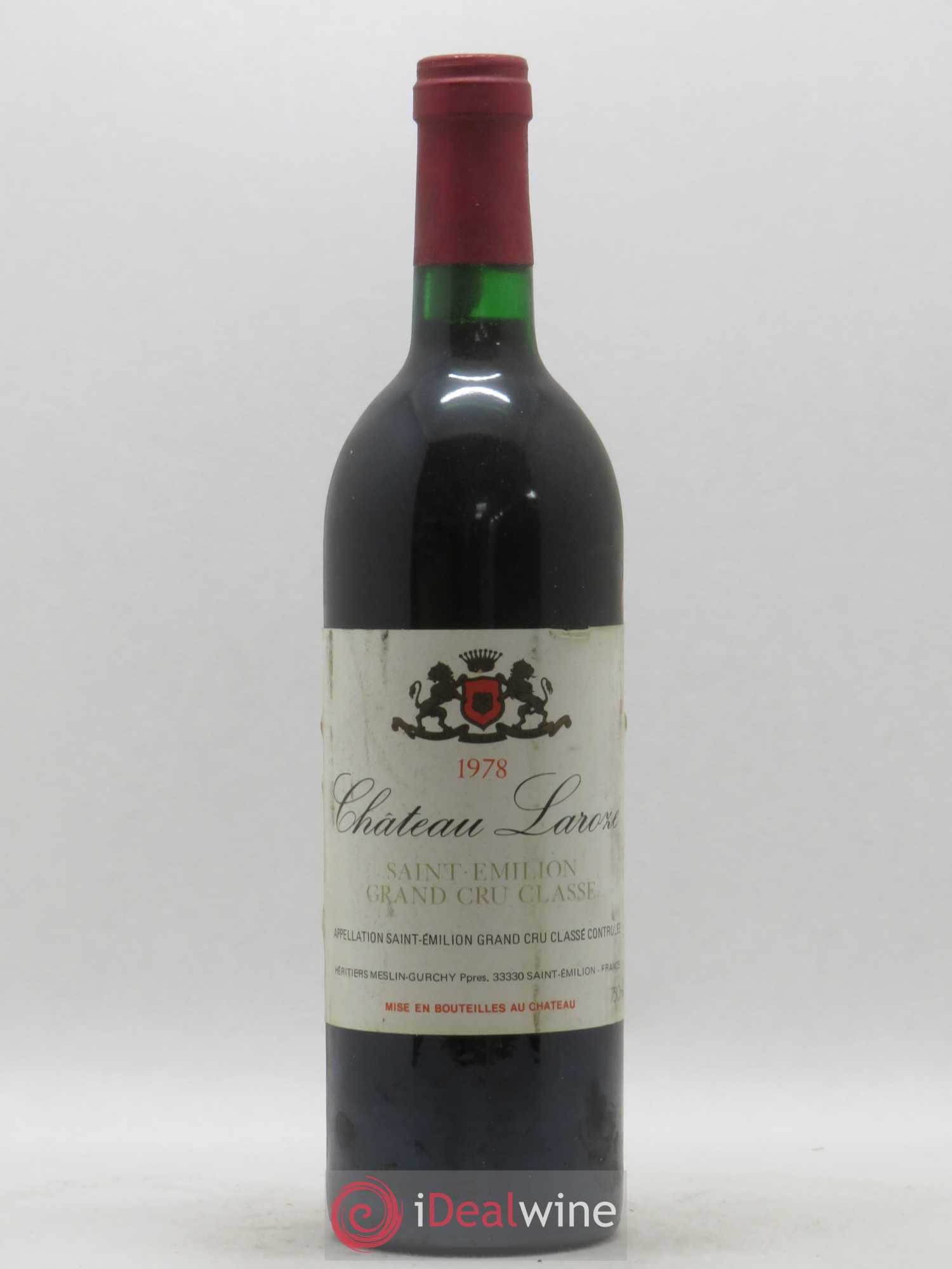 Château Laroze Grand Cru Classé 1978 - Lot de 1 bouteille - 0