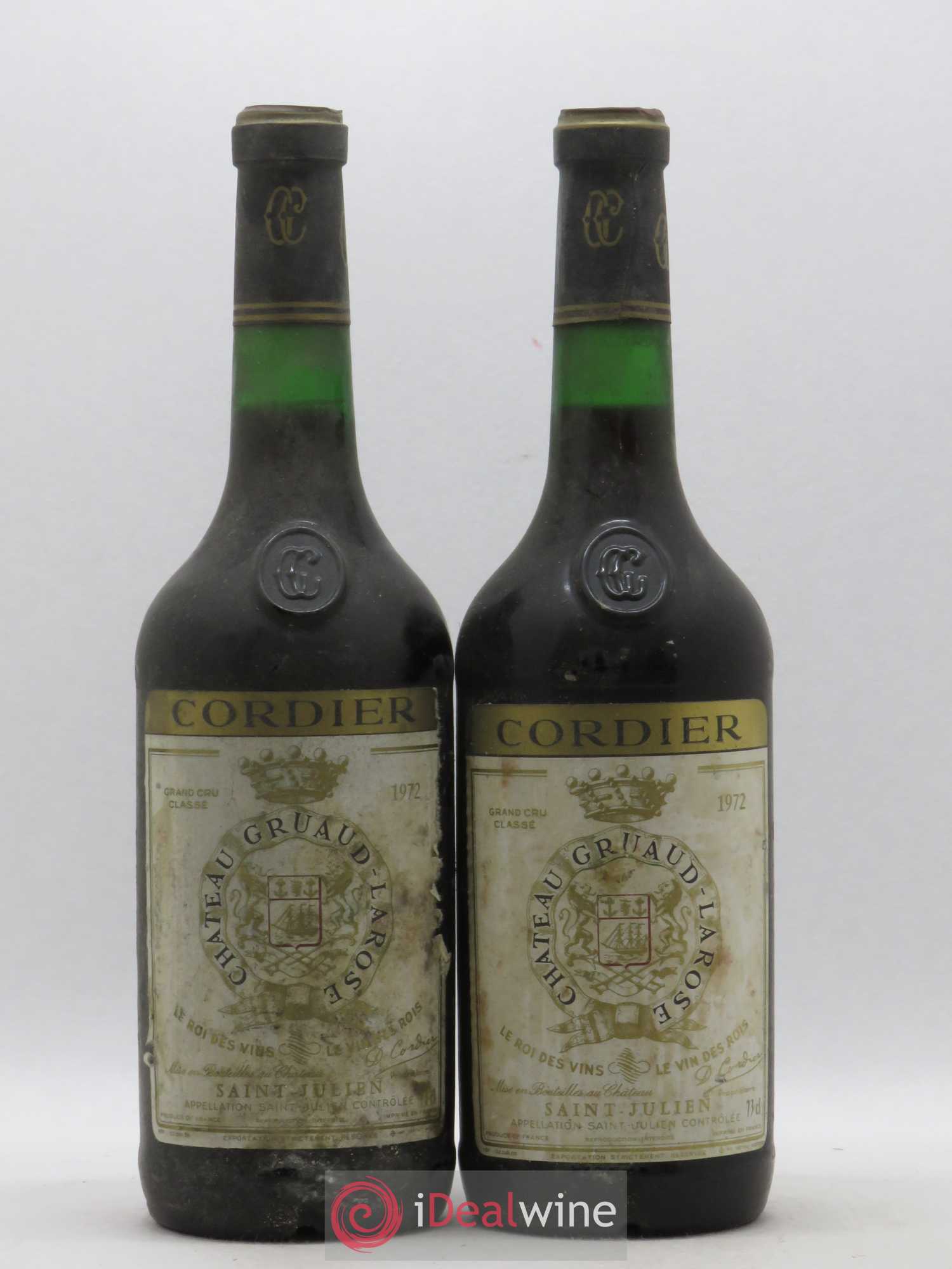 Château Gruaud Larose 2ème Grand Cru Classé 1972 - Lot de 2 bouteilles - 0