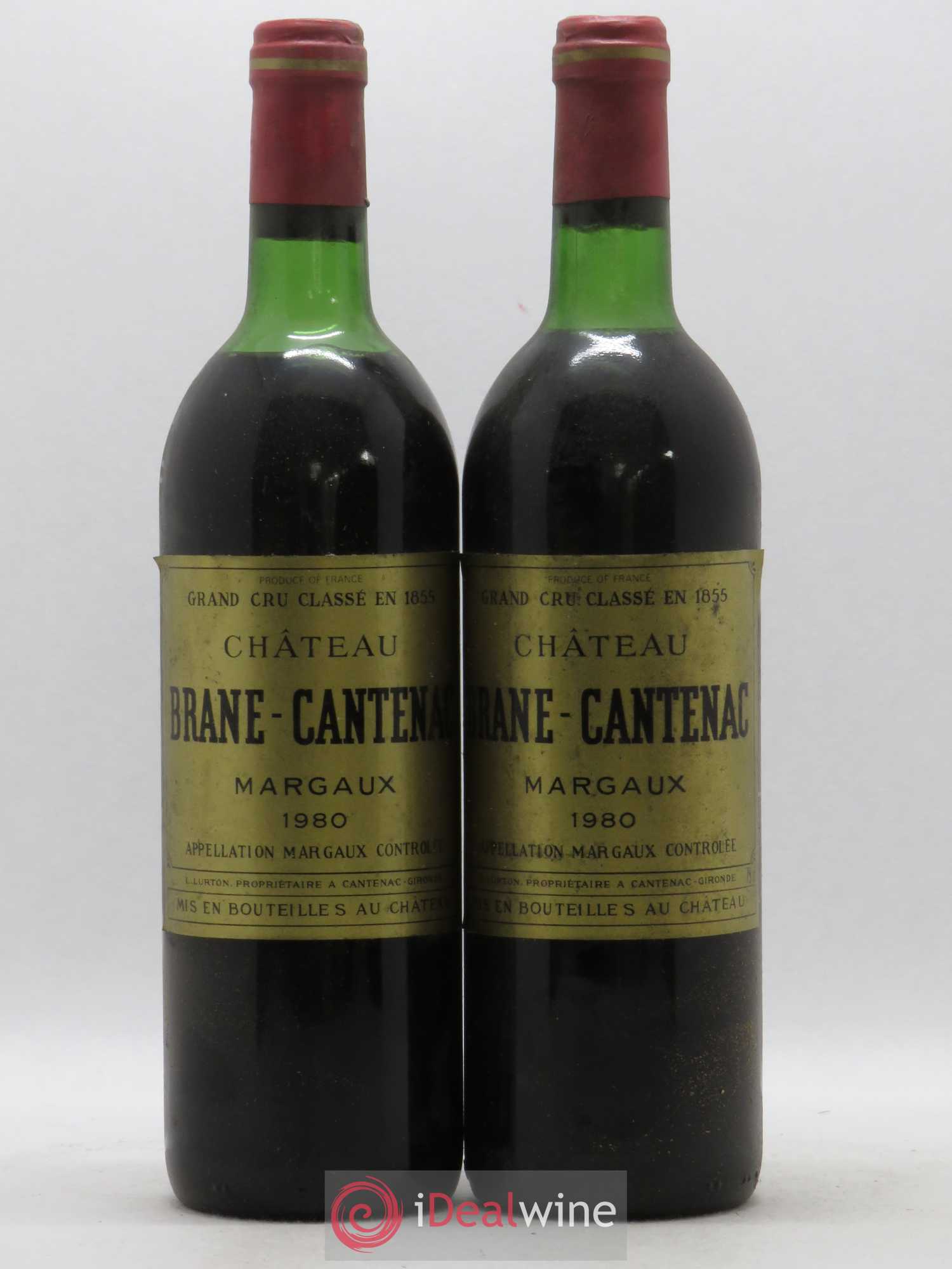 Château Brane Cantenac 2ème Grand Cru Classé 1980 - Lot de 2 bouteilles - 0