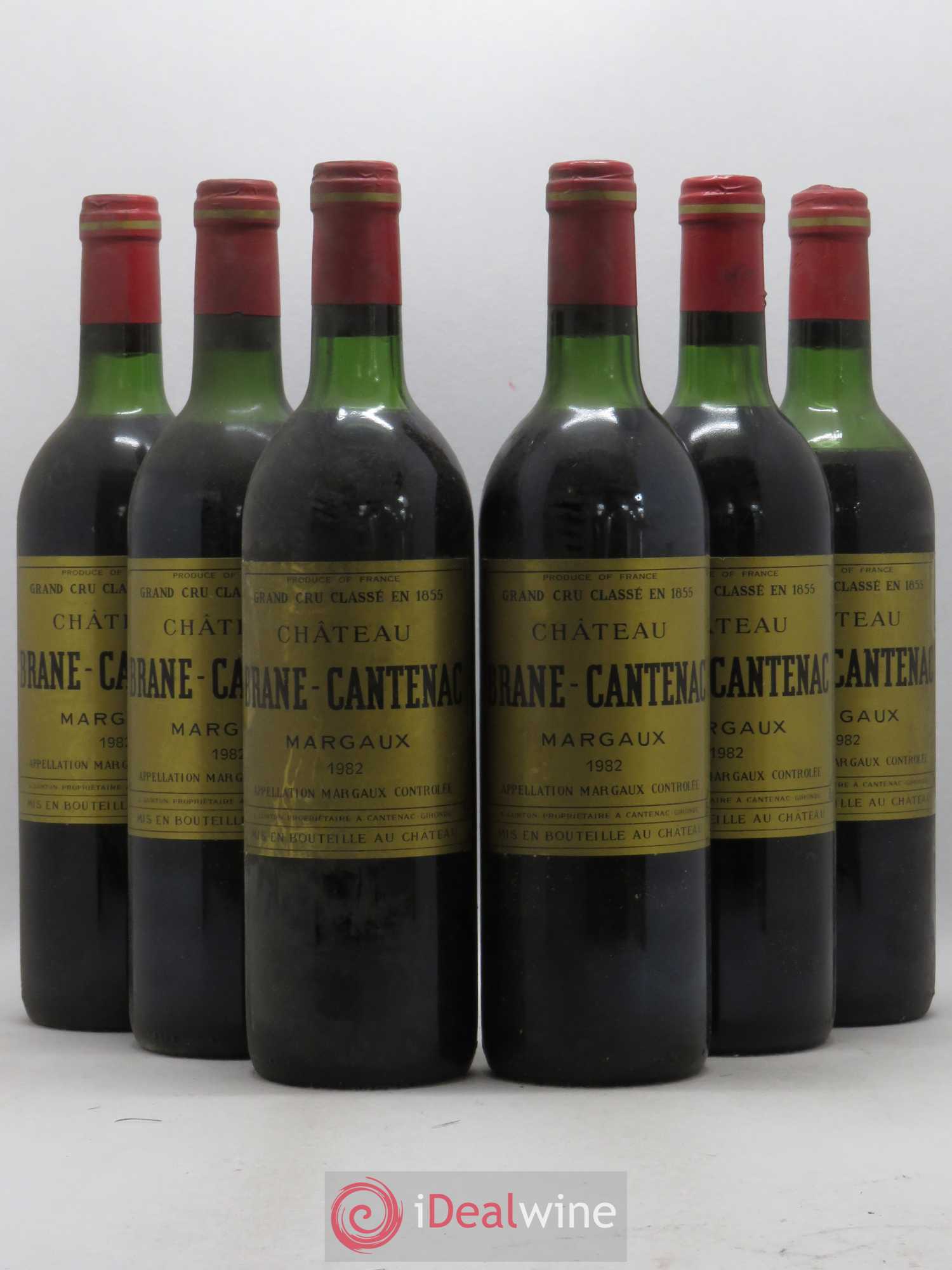 Château Brane Cantenac 2ème Grand Cru Classé 1982 - Lot de 6 bouteilles - 0
