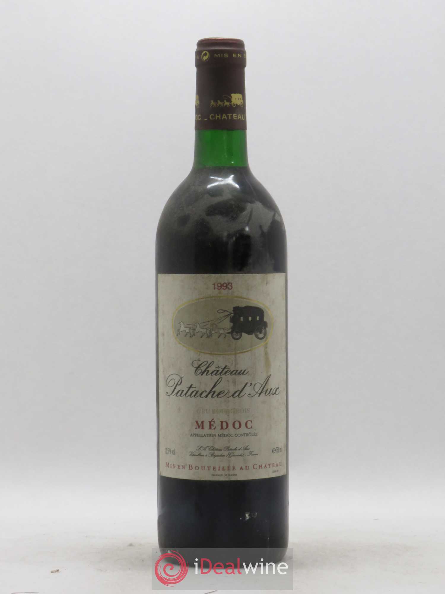 Château Patache d'Aux Cru Bourgeois 1993 - Lot de 1 bouteille - 0
