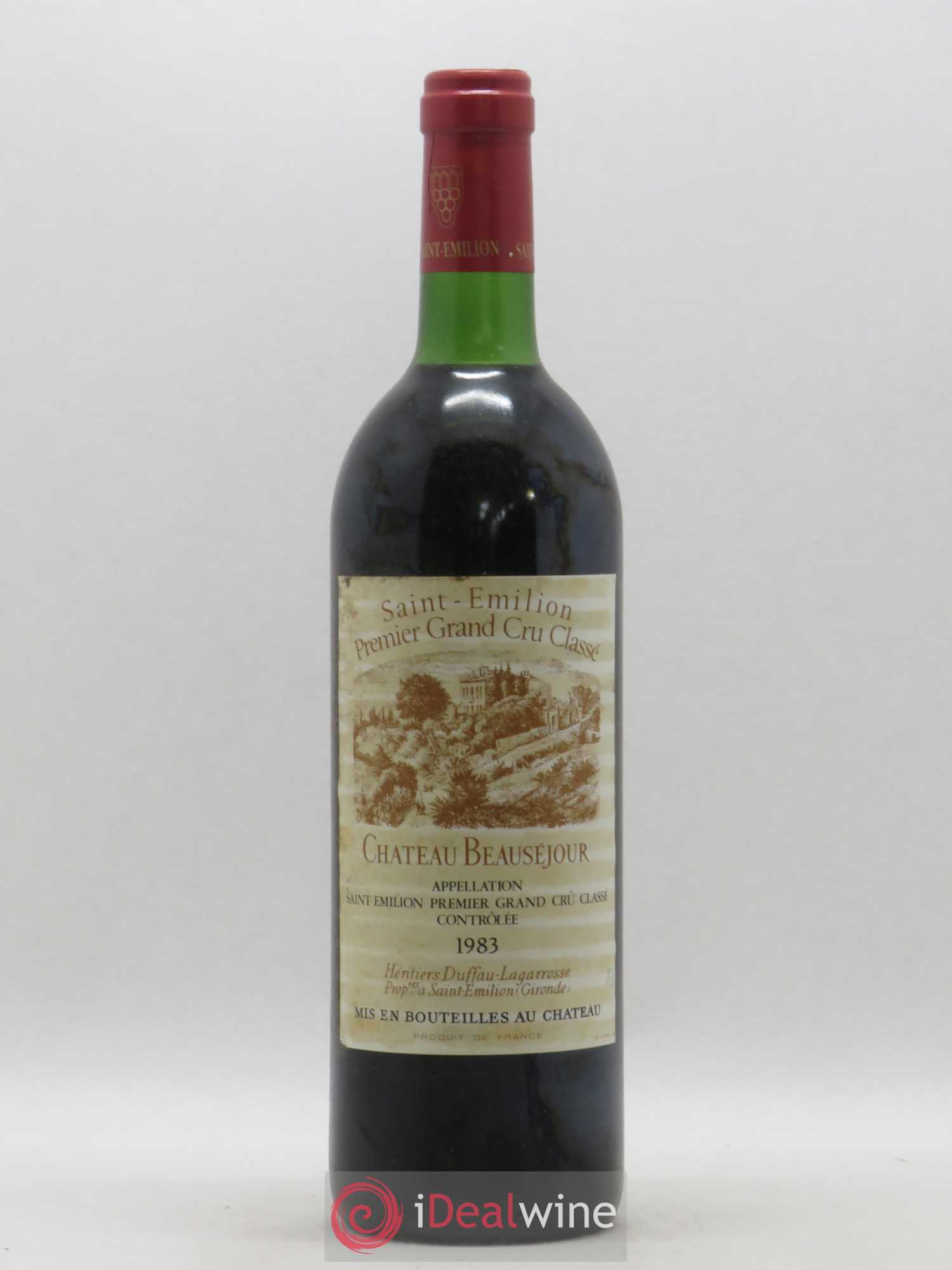 Château Beauséjour (Duffau-Lagarrosse) 1er Grand Cru Classé B 1983 - Lot de 1 bouteille - 0