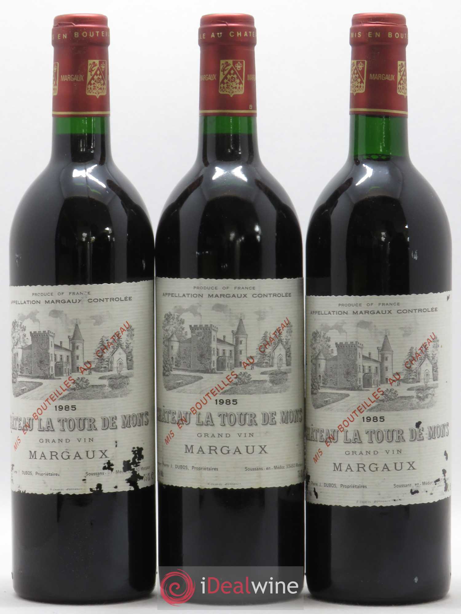 Château la Tour de Mons Cru Bourgeois 1985 - Lot de 12 bouteilles - 2