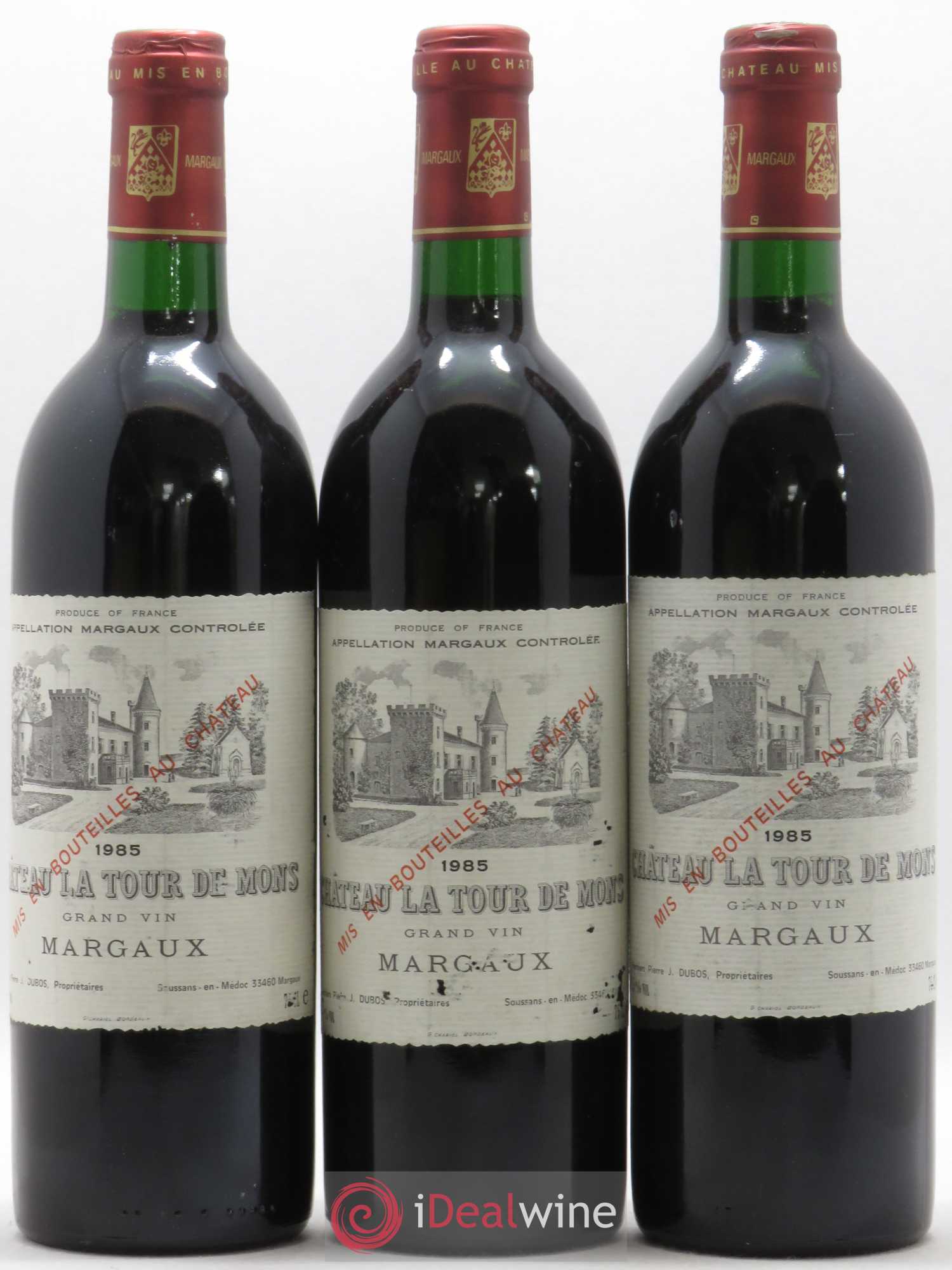 Château la Tour de Mons Cru Bourgeois 1985 - Lot de 12 bouteilles - 3