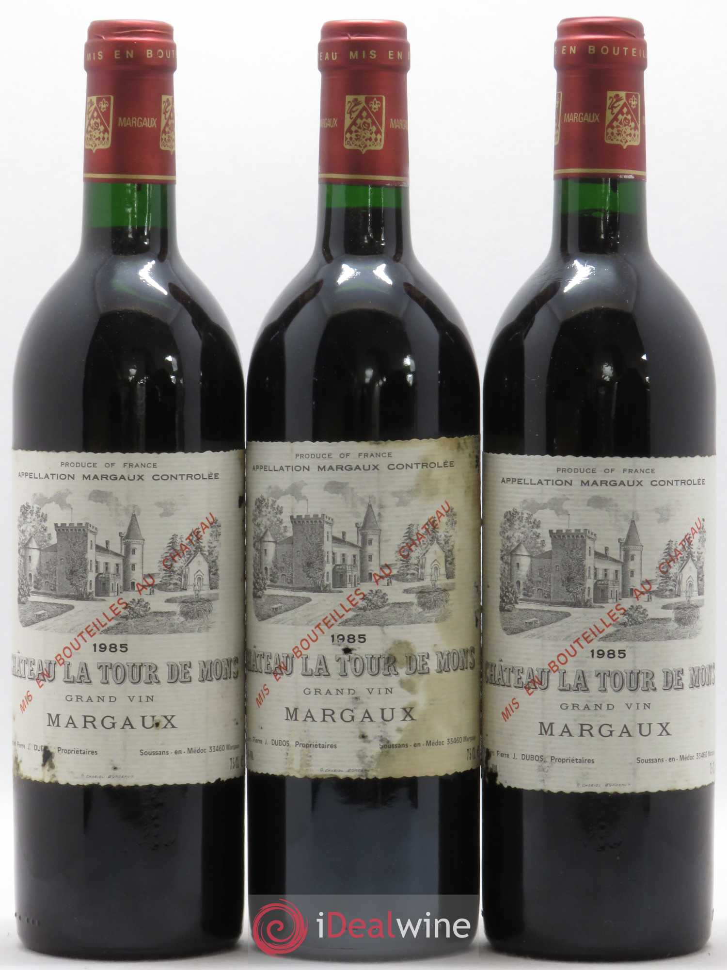 Château la Tour de Mons Cru Bourgeois 1985 - Lot de 12 bouteilles - 4