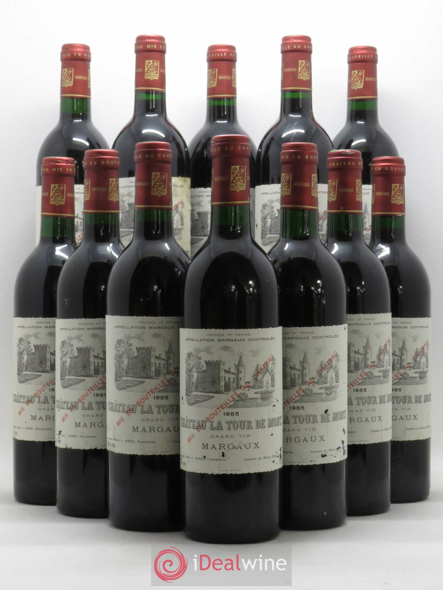 Château la Tour de Mons Cru Bourgeois 1985 - Lot de 12 bouteilles - 0