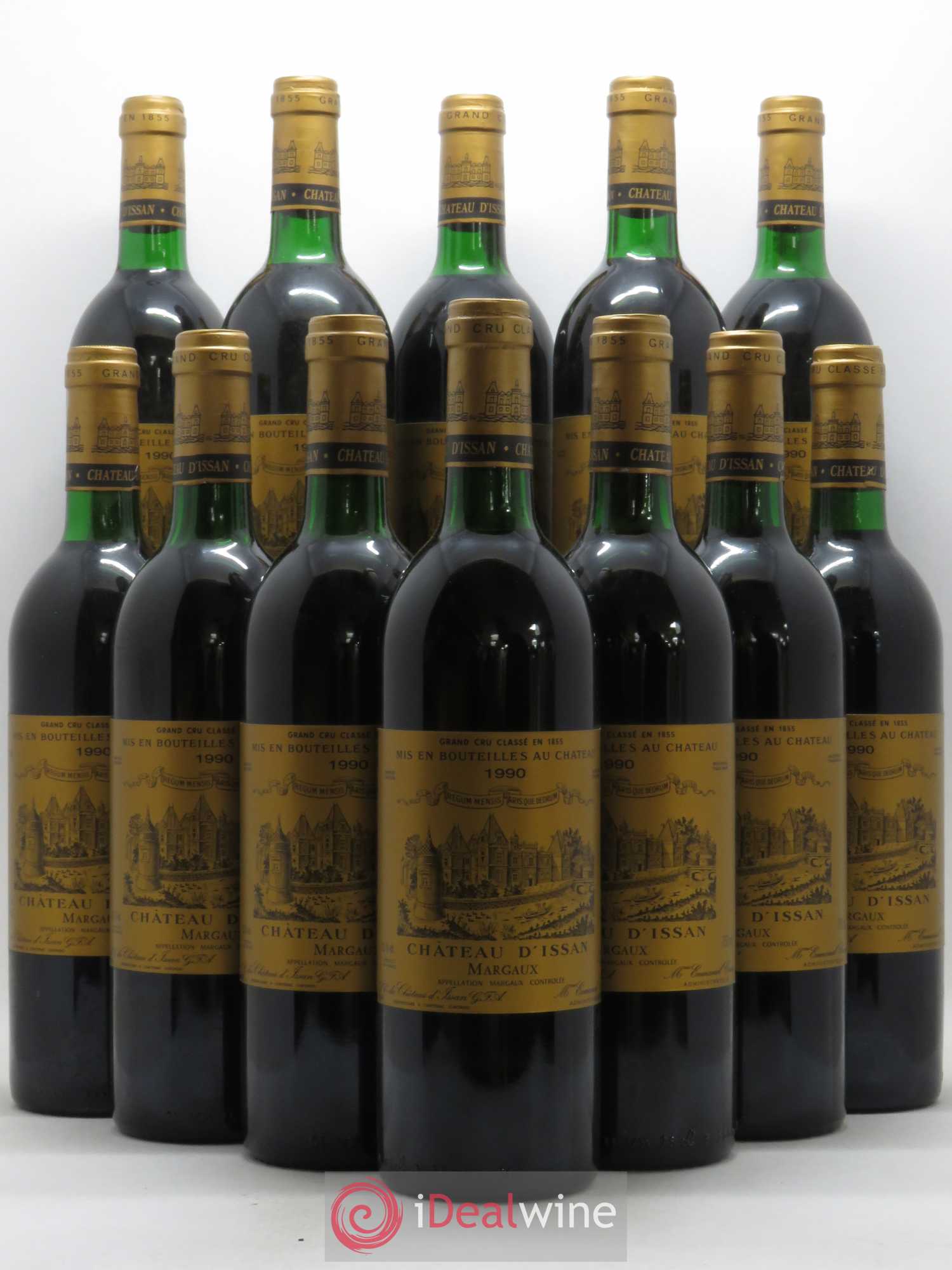 Château d'Issan 3ème Grand Cru Classé 1990 - Lot de 12 bouteilles - 0