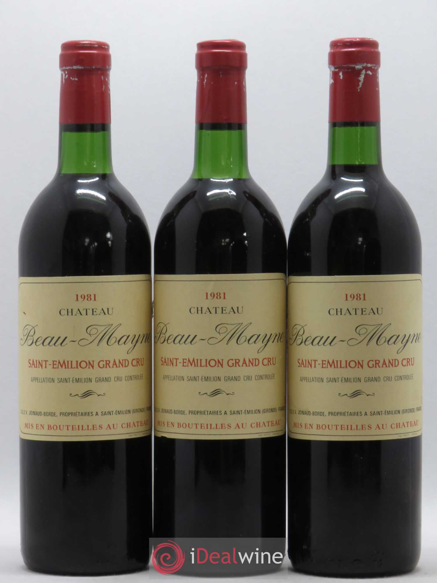 Saint-Émilion Grand Cru Château Beau-Mayne 1981 - Lot de 6 bouteilles - 2