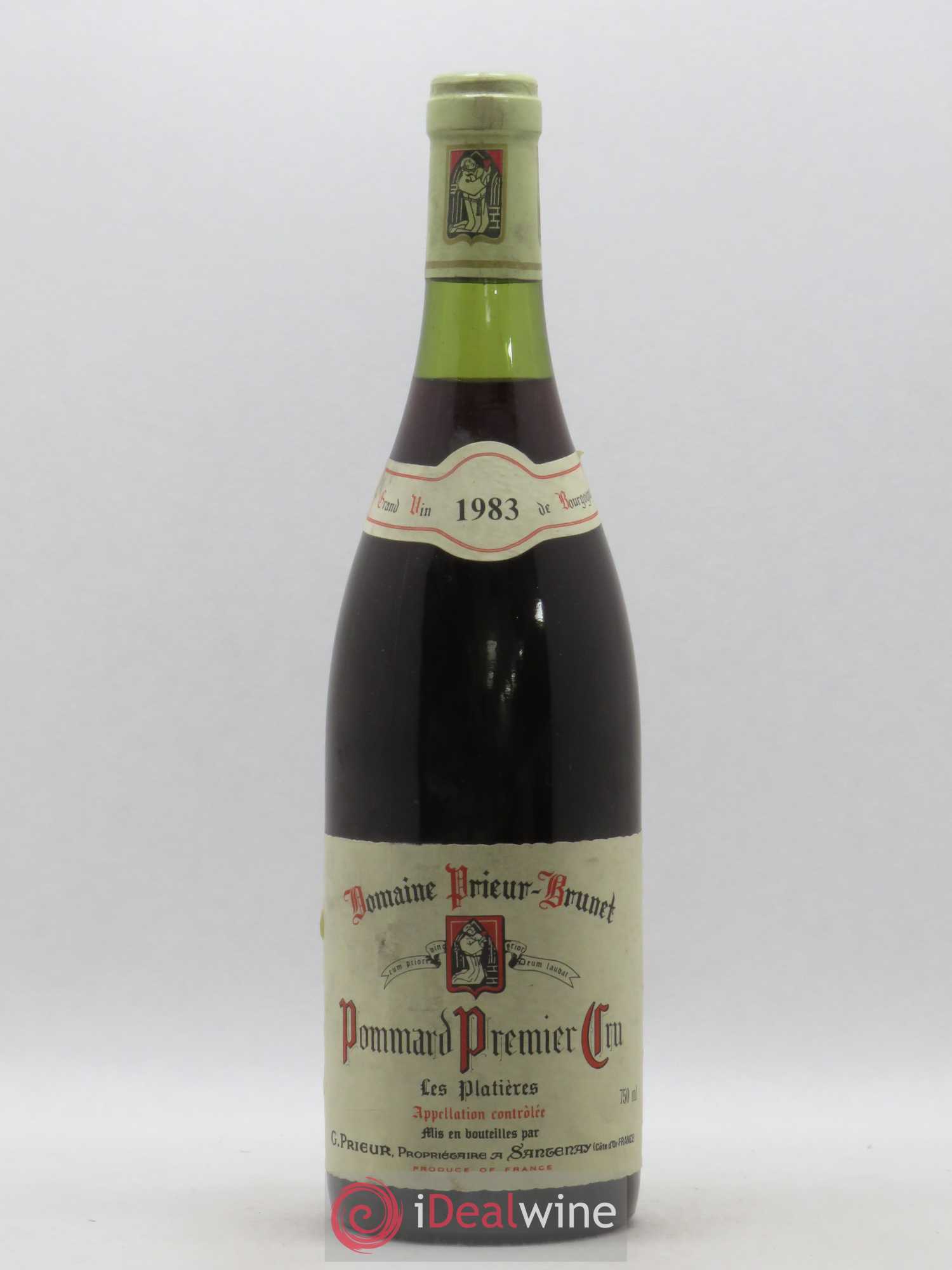 Pommard 1er Cru Les Platières G. Prieur 1983 - Posten von 1 Flasche - 0