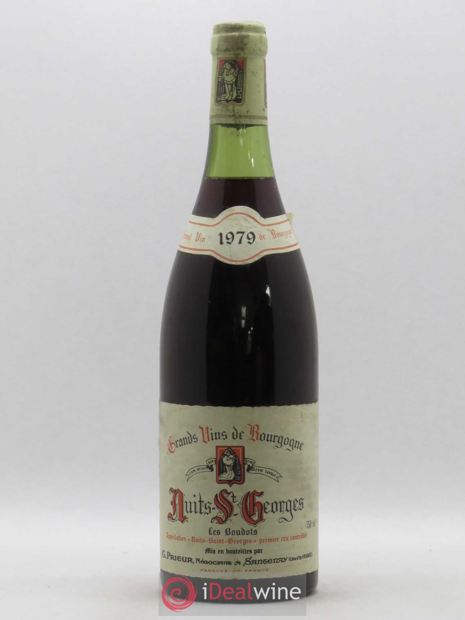 Nuits-Saint-Georges 1er Cru Les Boudots G. Prieur 1979 - Posten von 1 Flasche - 0