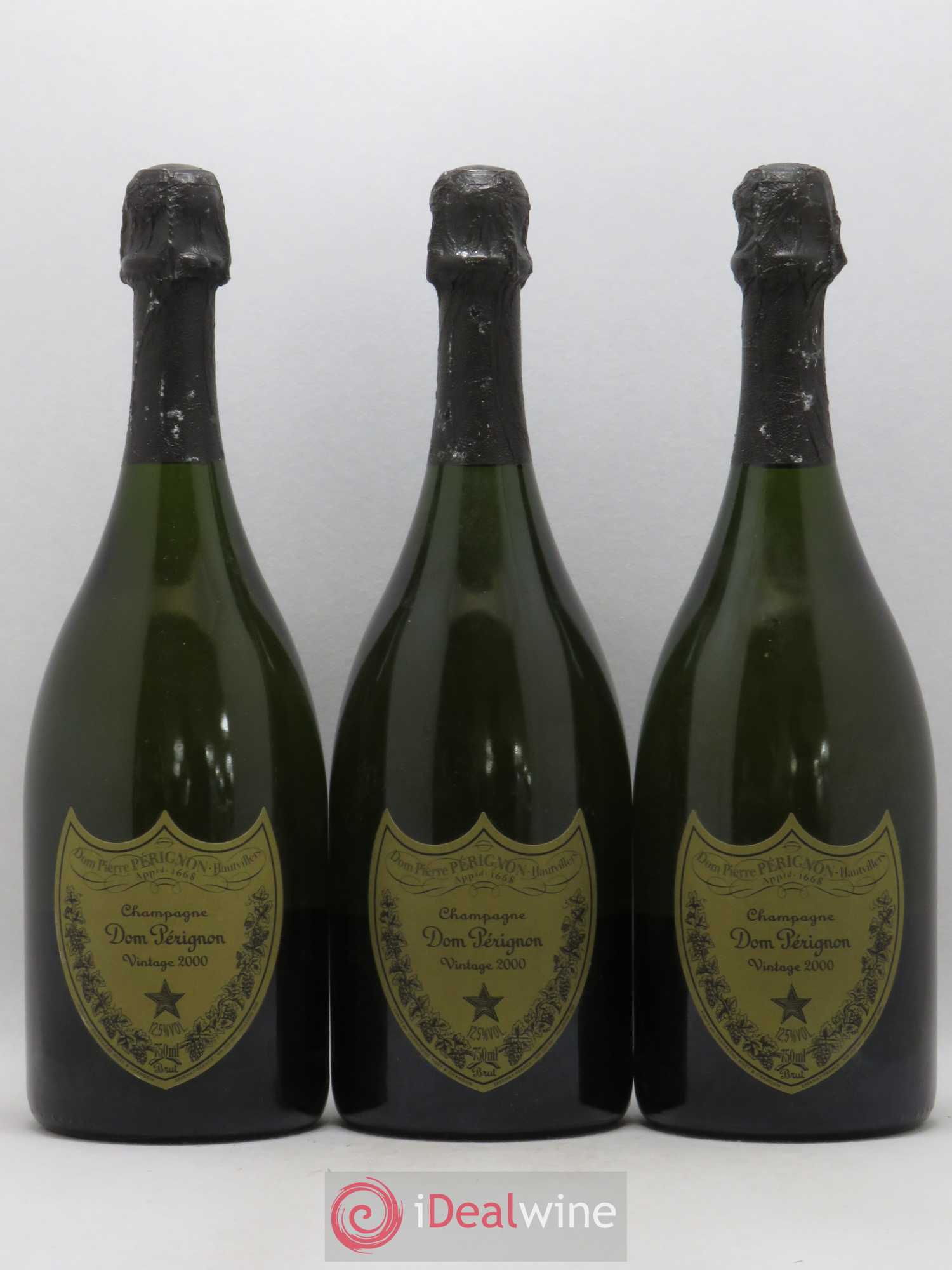 Brut Dom Pérignon 2000 - Lot de 3 bouteilles - 0