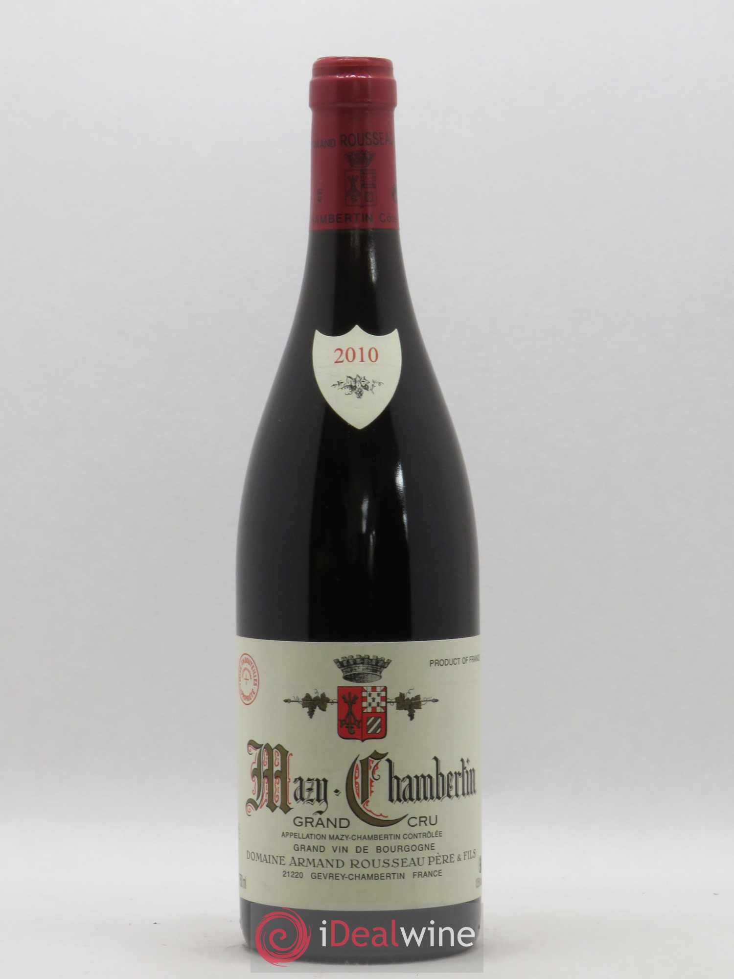 Mazis-Chambertin Grand Cru Armand Rousseau (Domaine) 2010 - Lot de 1 bouteille - 0