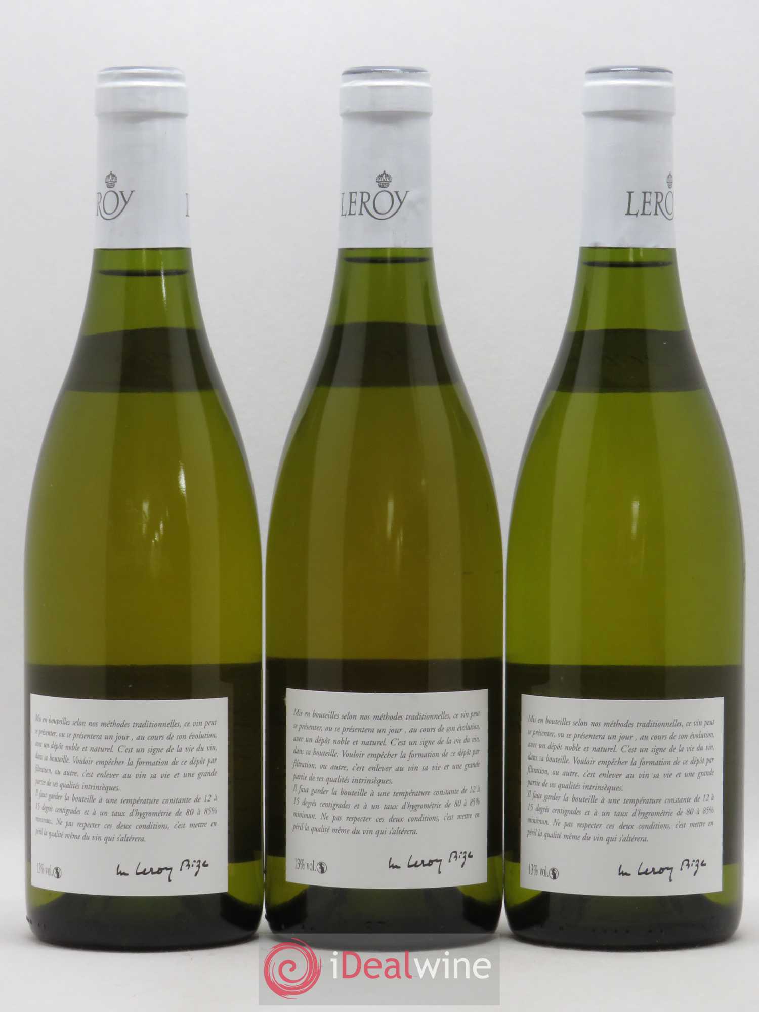 Chassagne-Montrachet Leroy SA 1er cru Les Embrazées 2008 - Posten von 3 Flaschen - 1