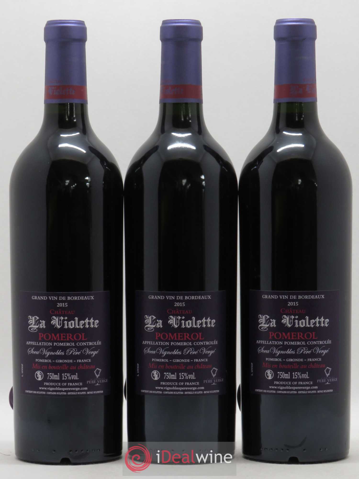 Château la Violette 2015 - Lot de 6 bouteilles - 2