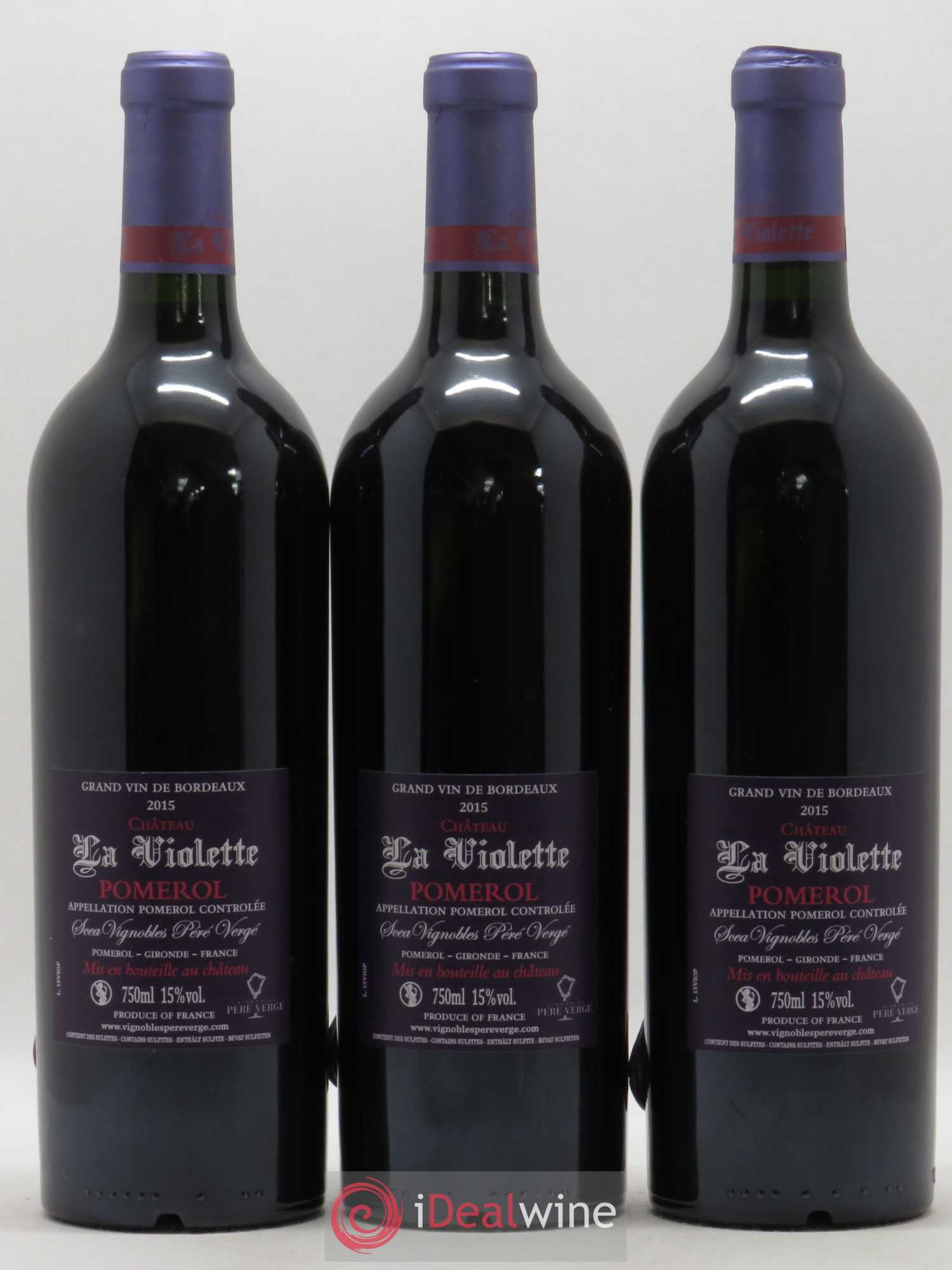 Château la Violette 2015 - Lot de 6 bouteilles - 4