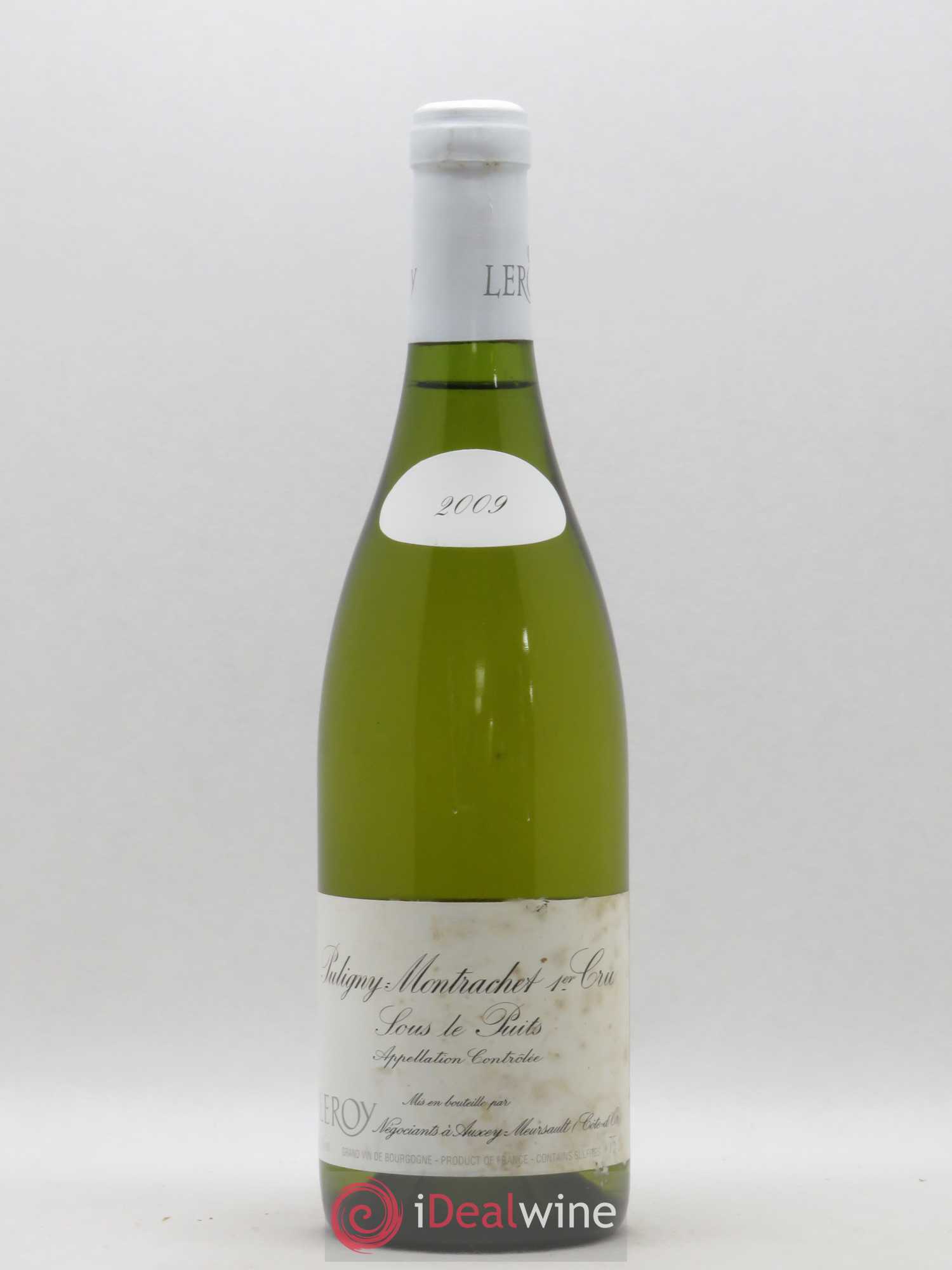 Puligny-Montrachet 1er Cru Sous le Puits Leroy SA 2009 - Lot of 1 bottle - 0