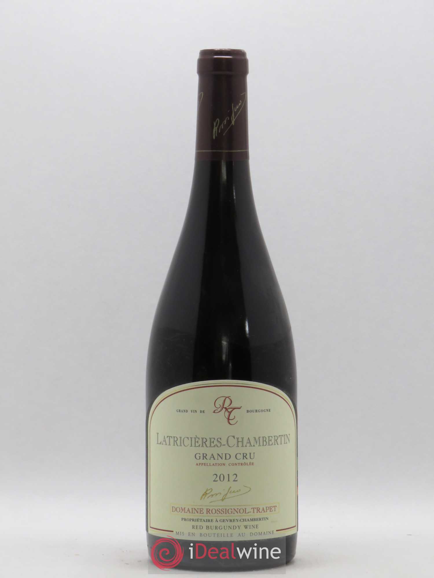 Latricières-Chambertin Grand Cru Rossignol-Trapet (Domaine) 2012 - Lot de 1 bouteille - 0