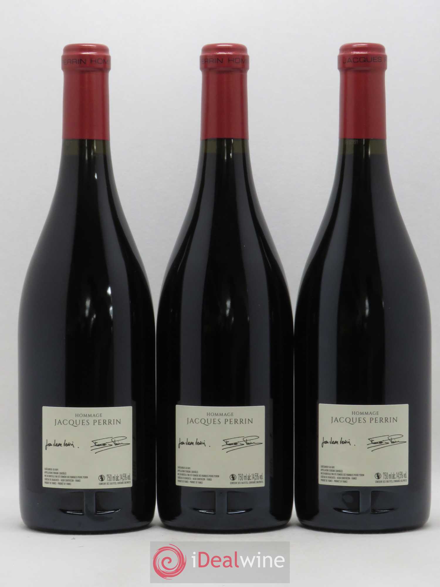 Châteauneuf-du-Pape Château de Beaucastel Hommage à Jacques Perrin Famille Perrin 2016 - Lot de 3 bouteilles - 1