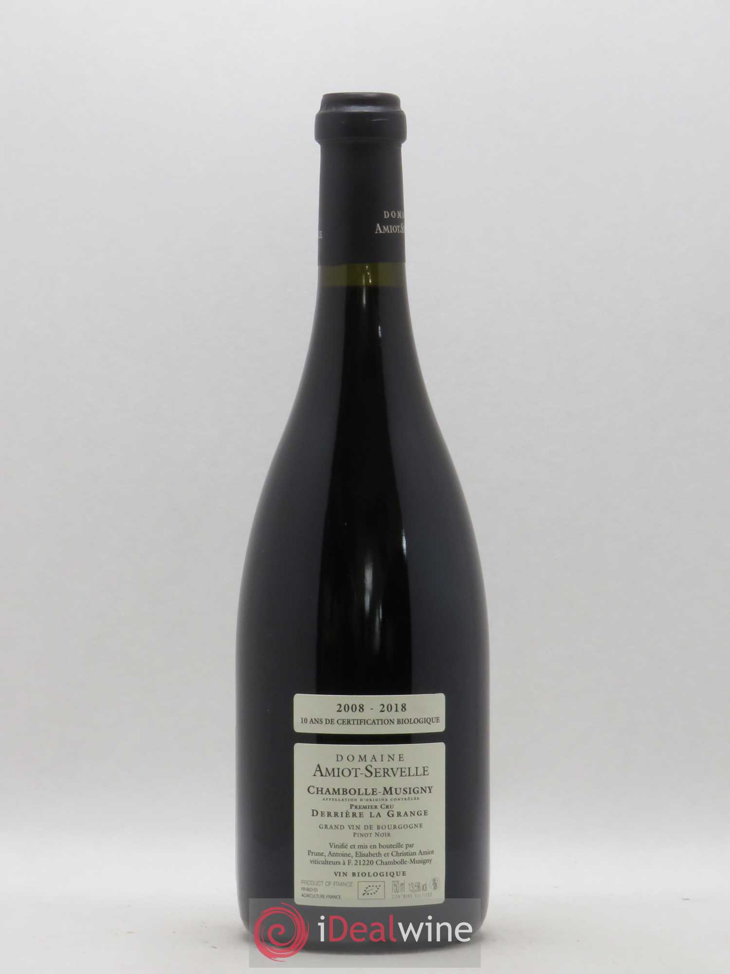 Chambolle-Musigny 1er Cru Derrière la Grange Amiot-Servelle 2018 - Lot de 1 bouteille - 1