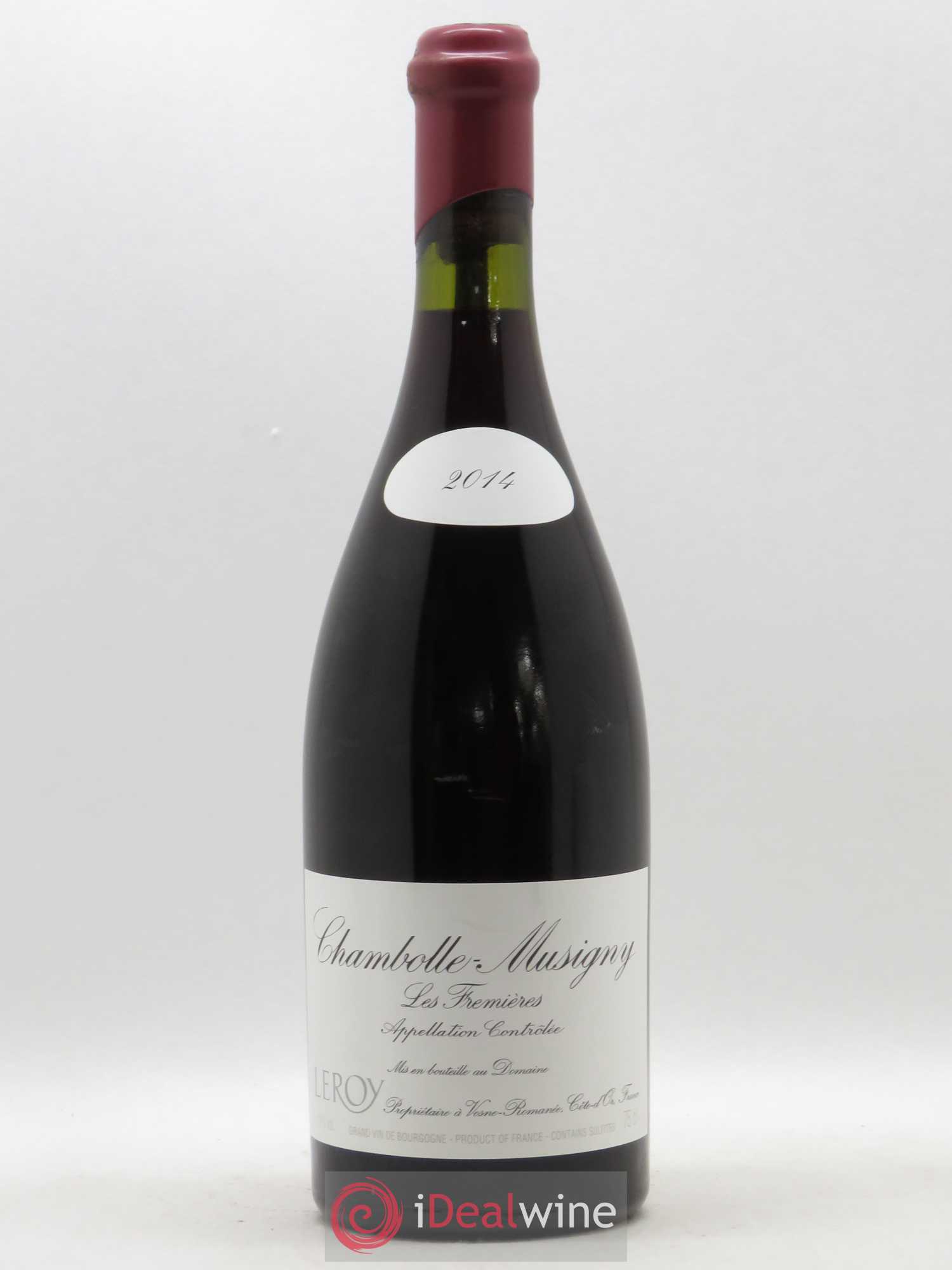 Chambolle-Musigny Les Fremières Leroy (Domaine) 2014 - Lot de 1 bouteille - 0