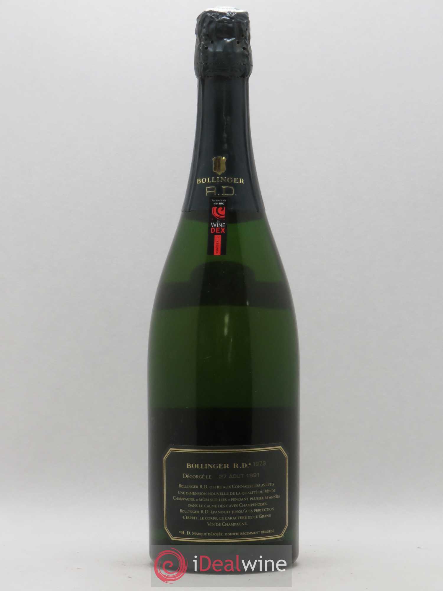 R.D. Extra-Brut Bollinger 1973 - Lot de 1 bouteille - 1