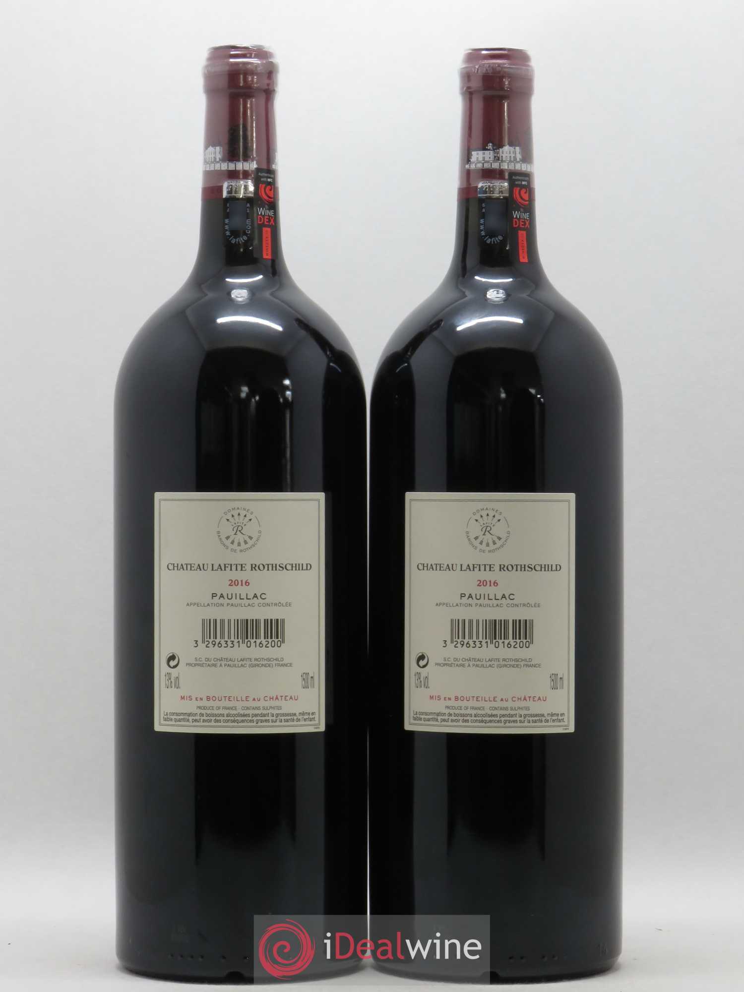 Château Lafite Rothschild 1er Grand Cru Classé 2016 - Posten von 2 Magnum - 1