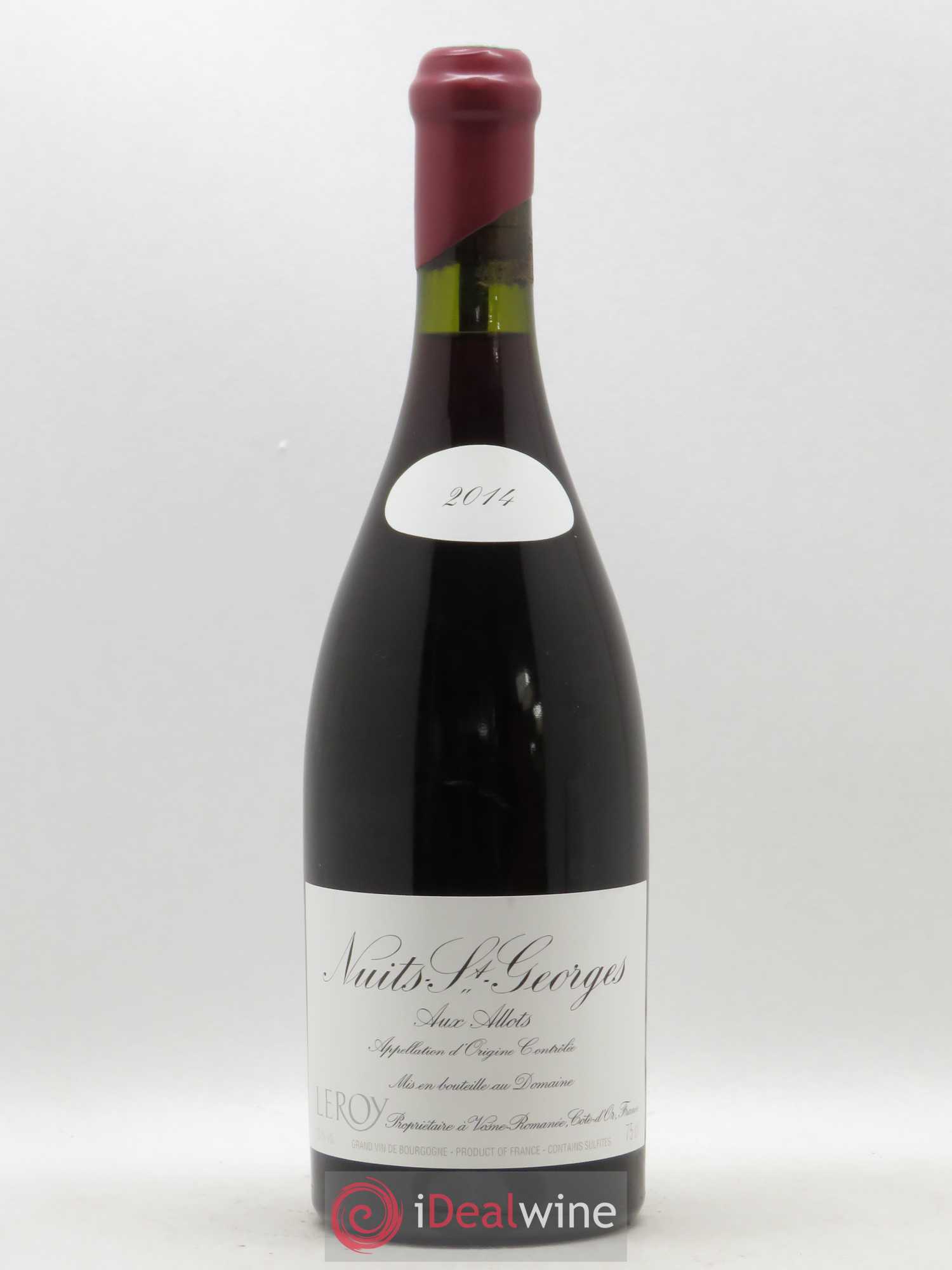 Nuits-Saint-Georges Aux Allots Leroy (Domaine) 2014 - Lot de 1 bouteille - 0